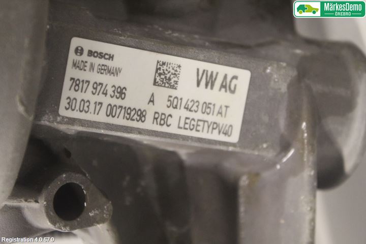 Volkswagen VW GOLF / E-GOLF VII 13-20 Styrväxel/Snäcka Elektrisk