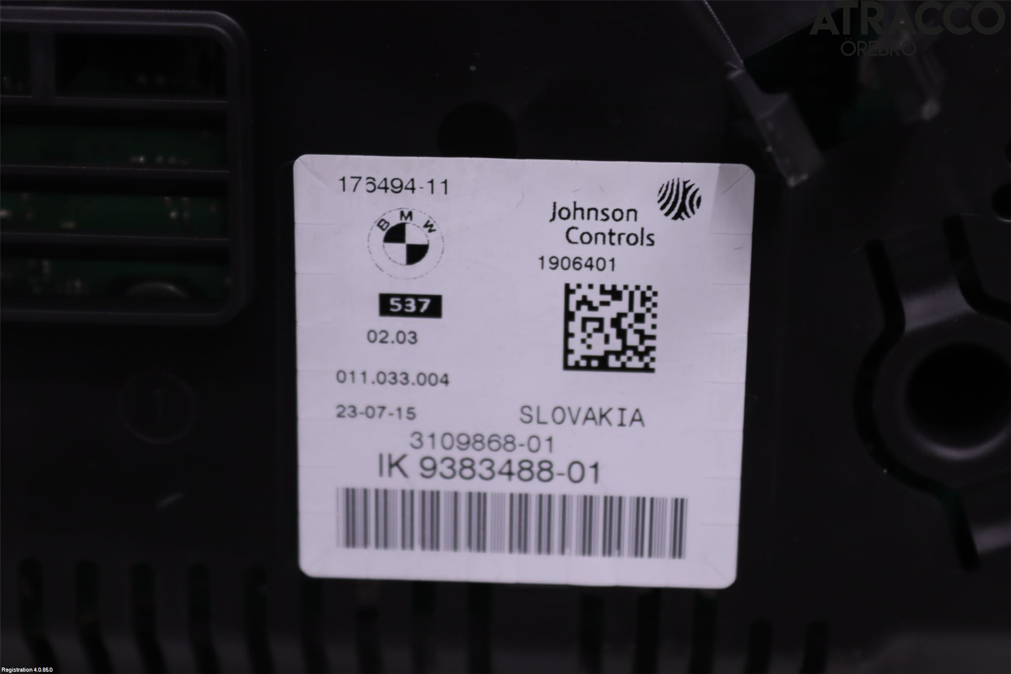 BMW 5 F10/F11/F18 09-17 Instr Kombinert