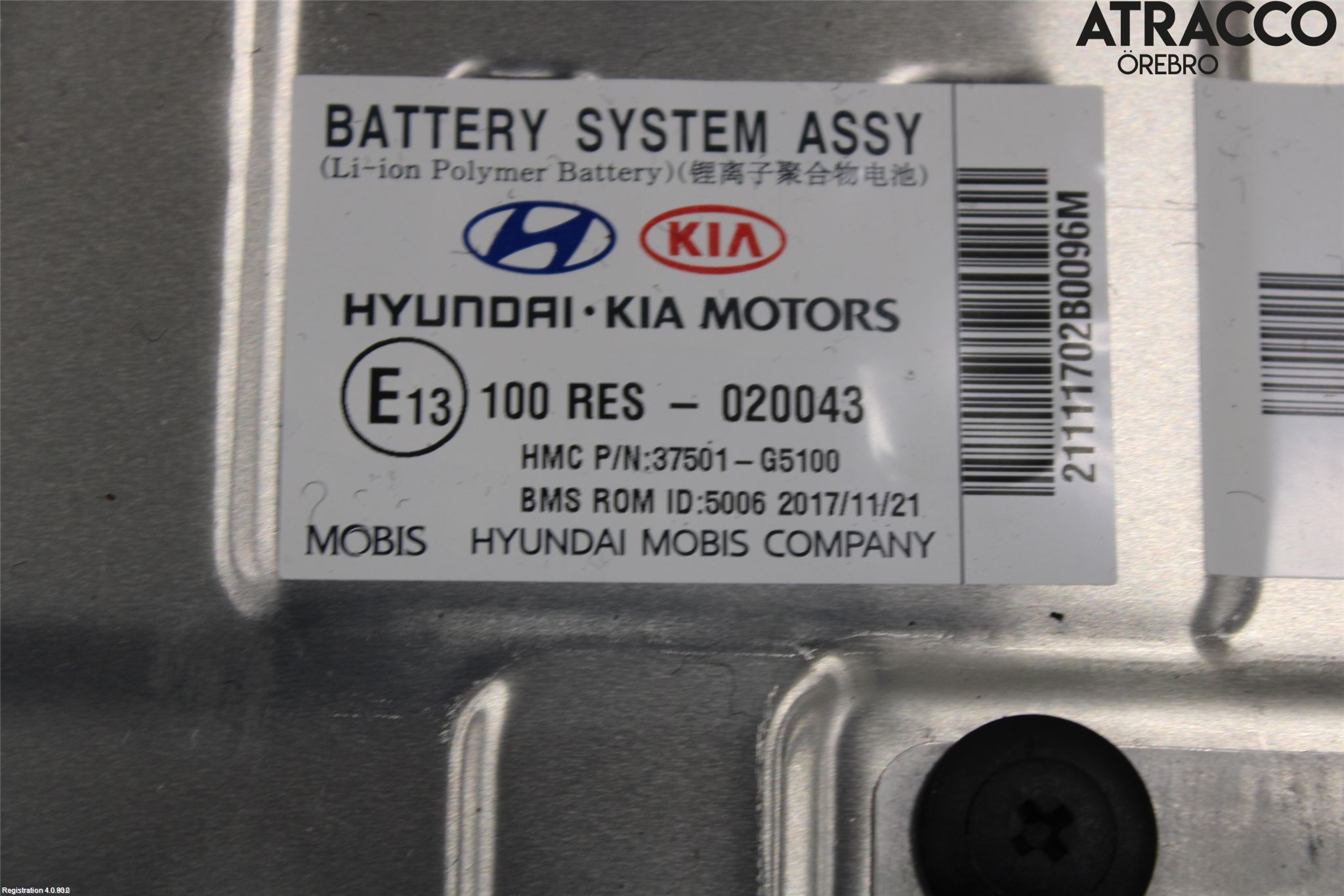 Kia NIRO (DE) 17-22 Hybrid Batteri