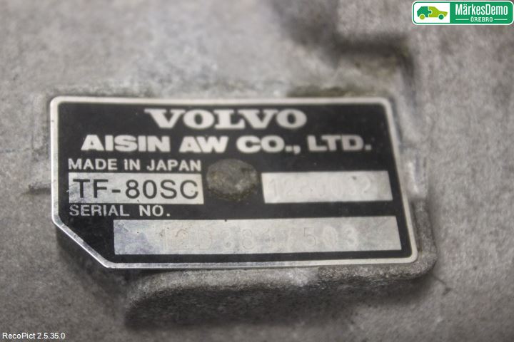 Volvo S60 11-13 Gearkasse Automat