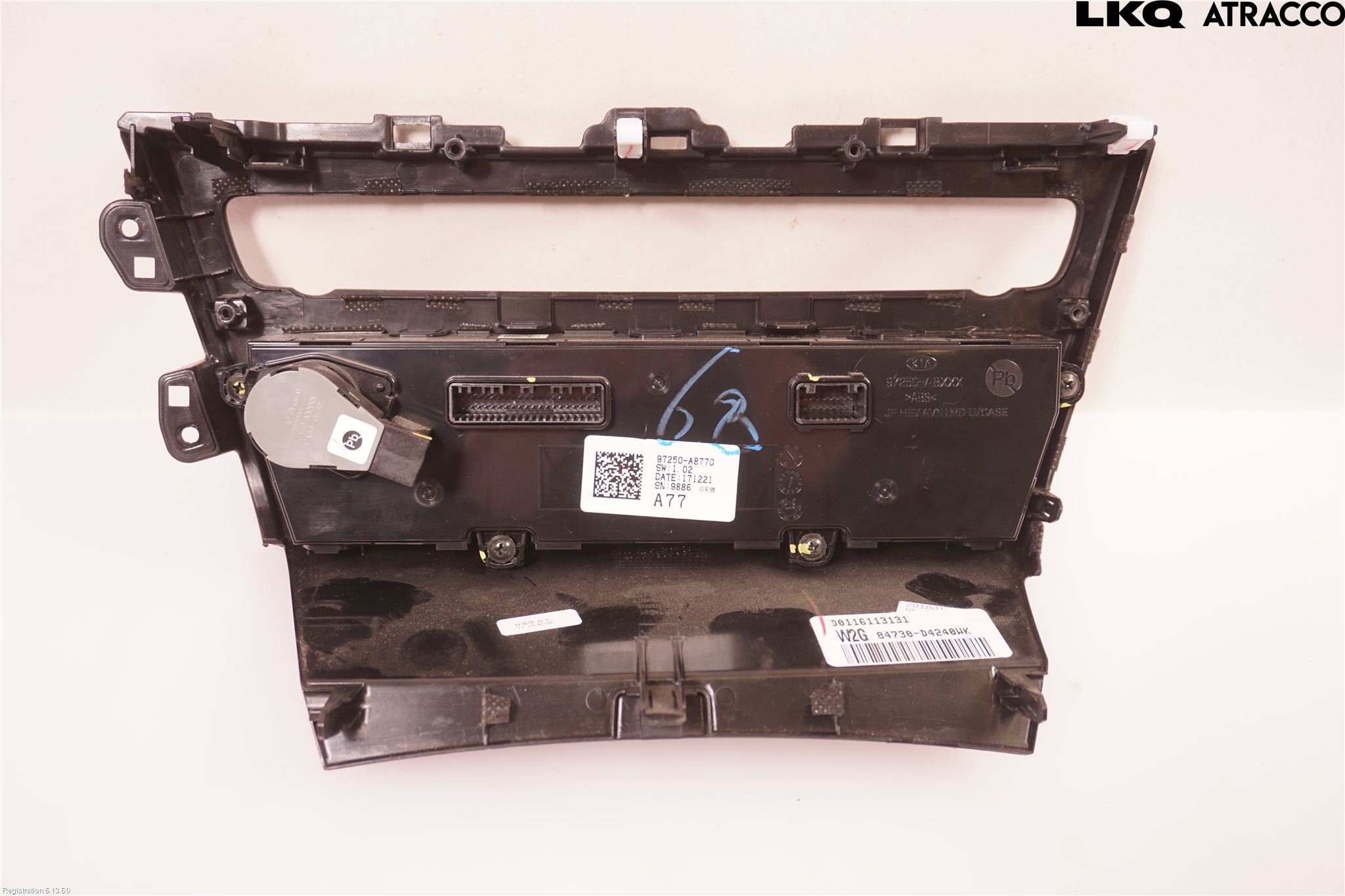 Kia OPTIMA 16-20 Varme Ac Betjening-Display