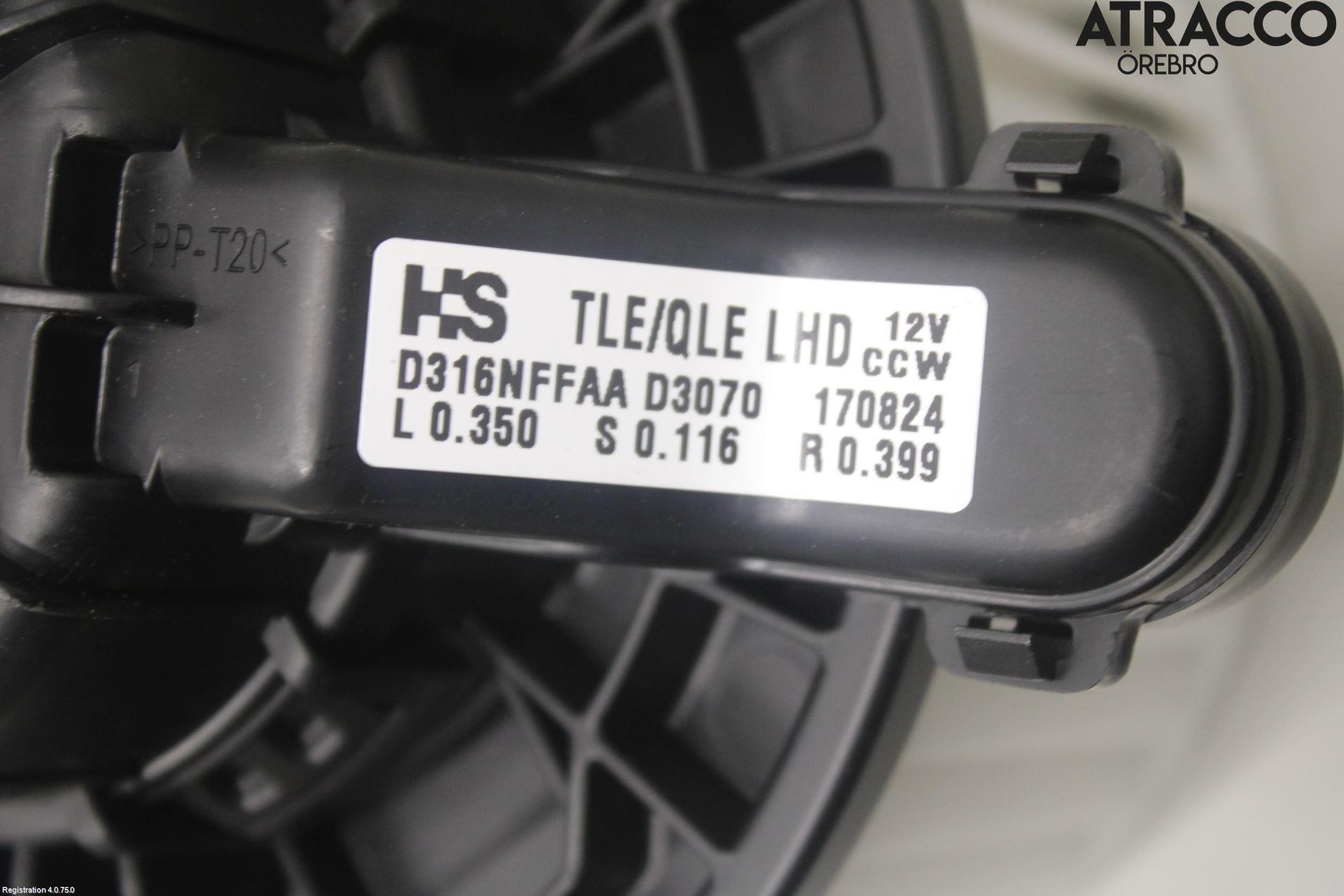 Kia SPORTAGE (QL) 16-21 Varme Ac Varmeapparatvifte