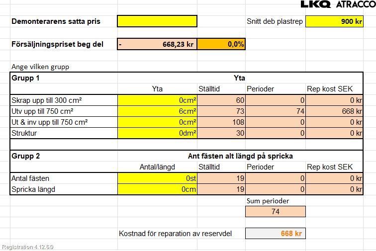 Seat LEON 13-20 Støtfanger Bak Overtrekk