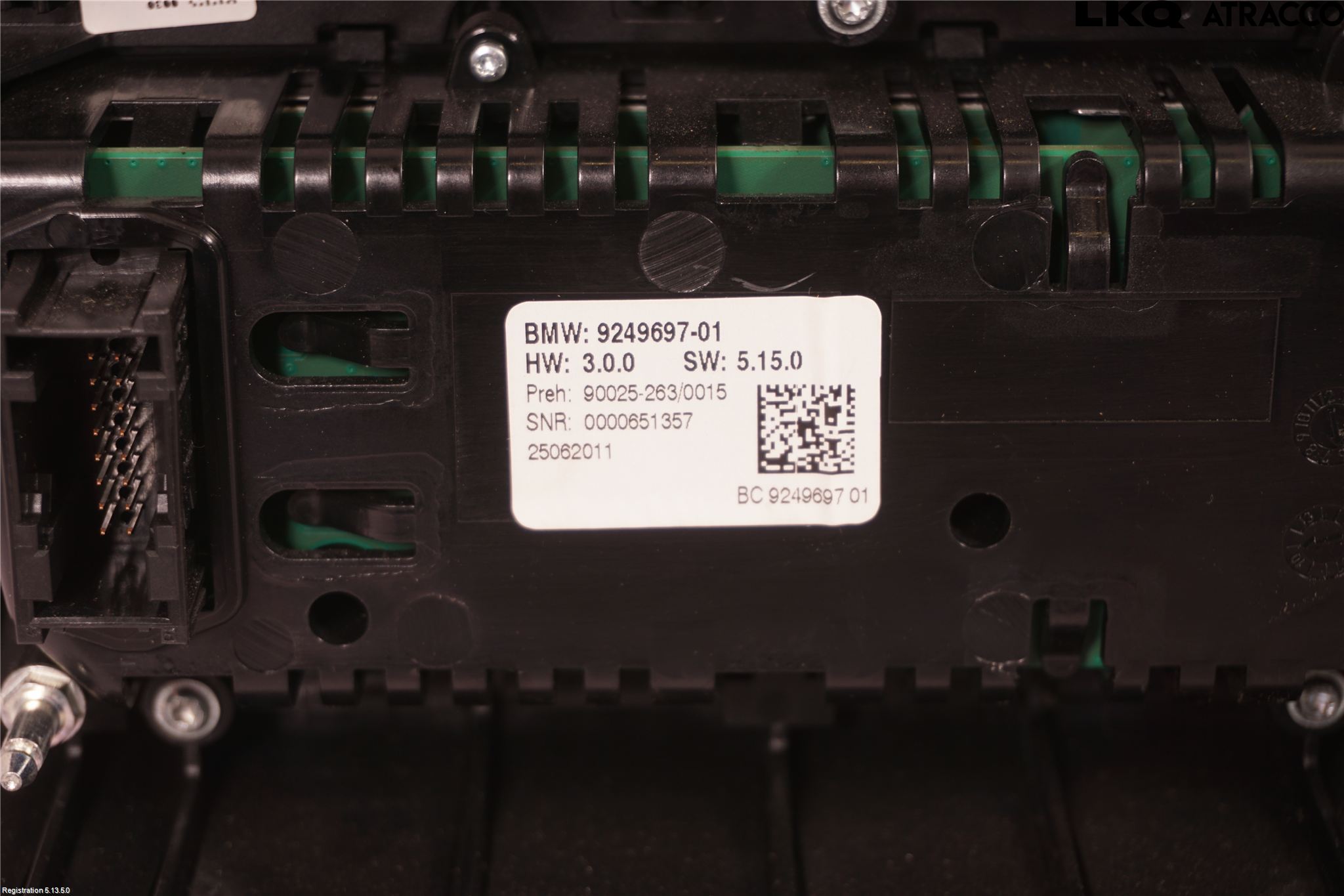BMW 5 F10/F11/F18 09-17 Varme Ac Betjening-Display