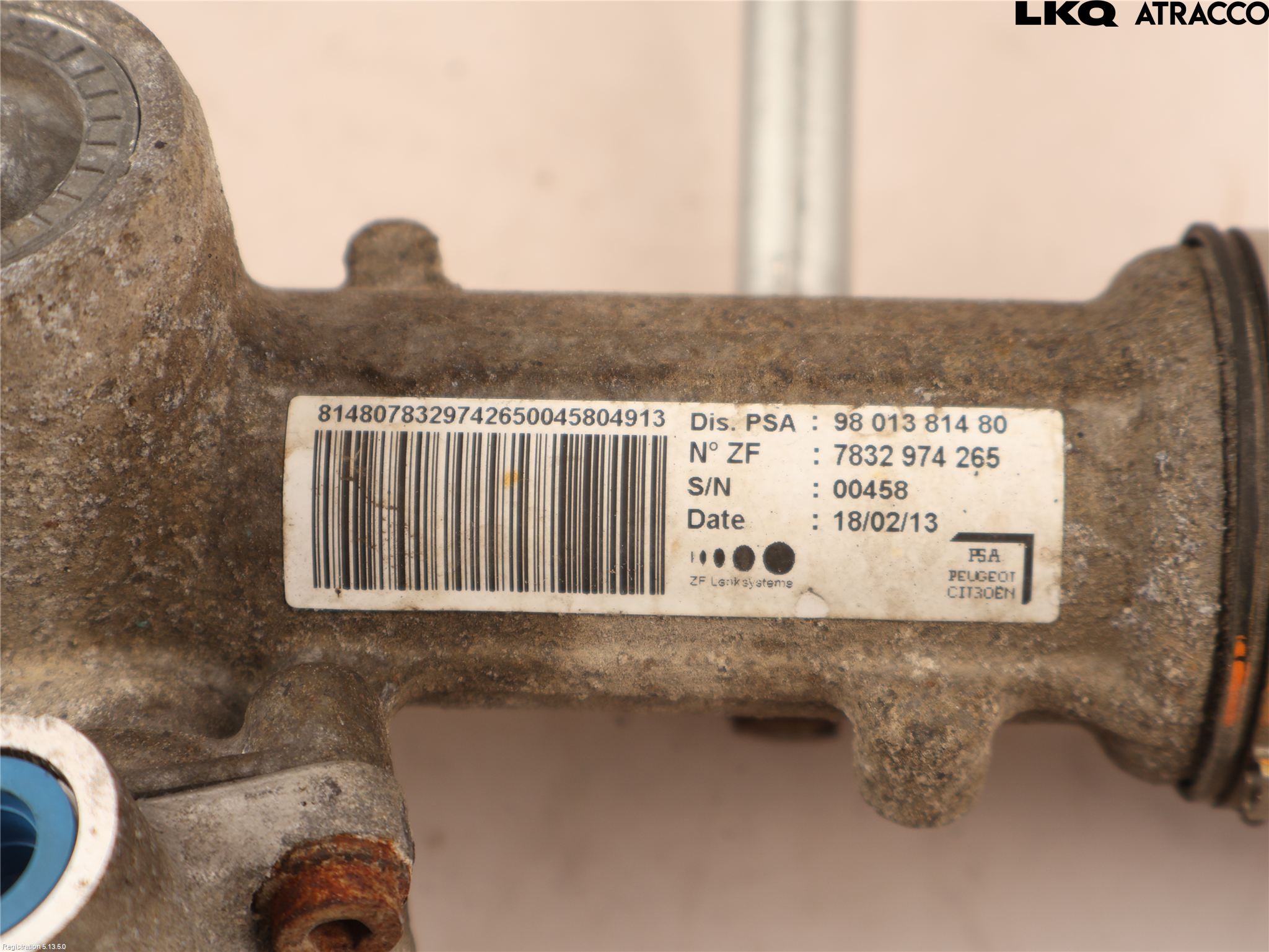 Citroen C5 08-17 Servo Snekke - Tannstang