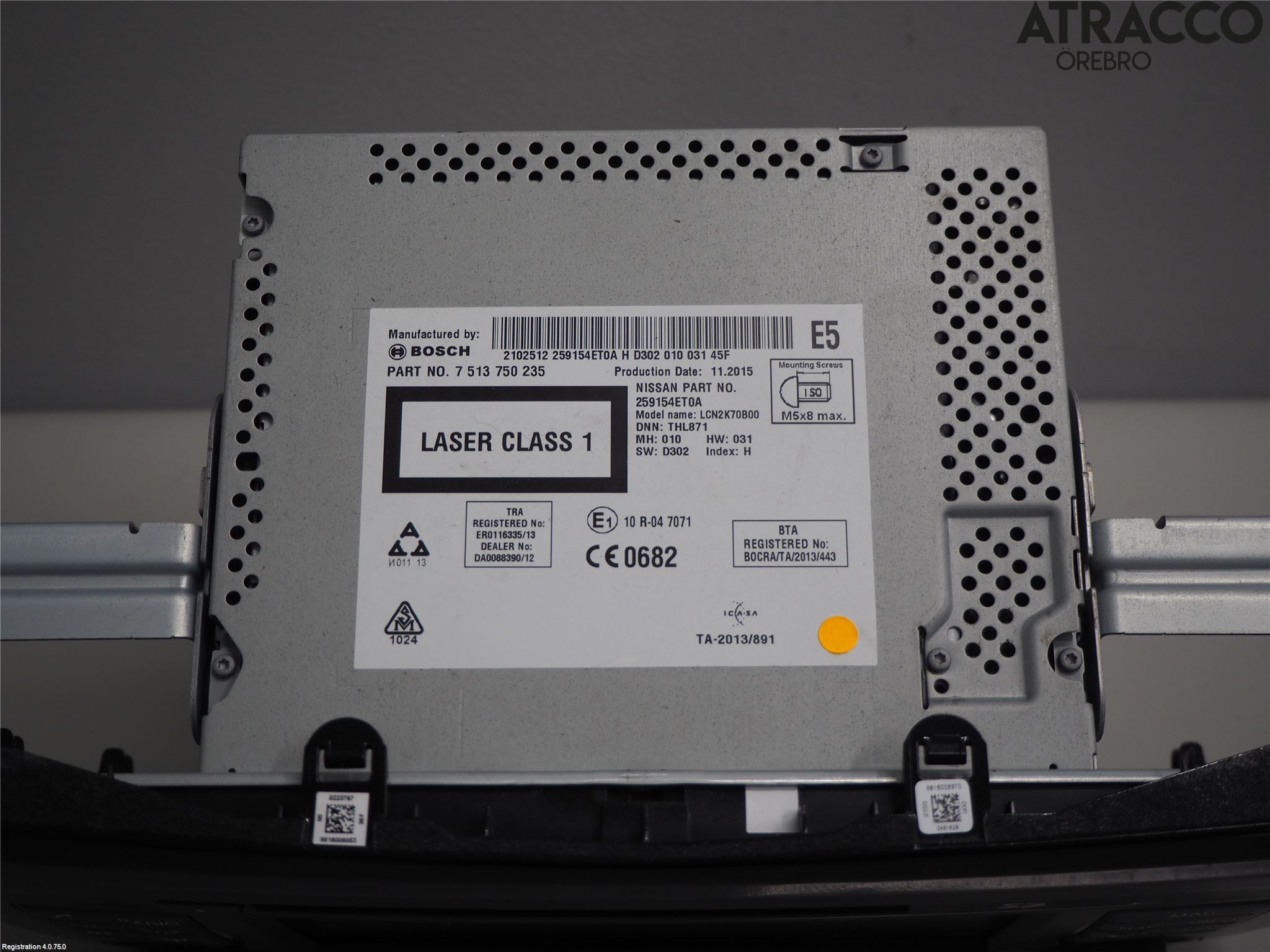 Nissan X-TRAIL 14-21 Stereo Radio Med Cd