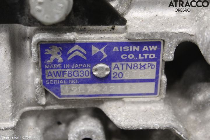 Peugeot 308 14-21 Gearkasse Automat