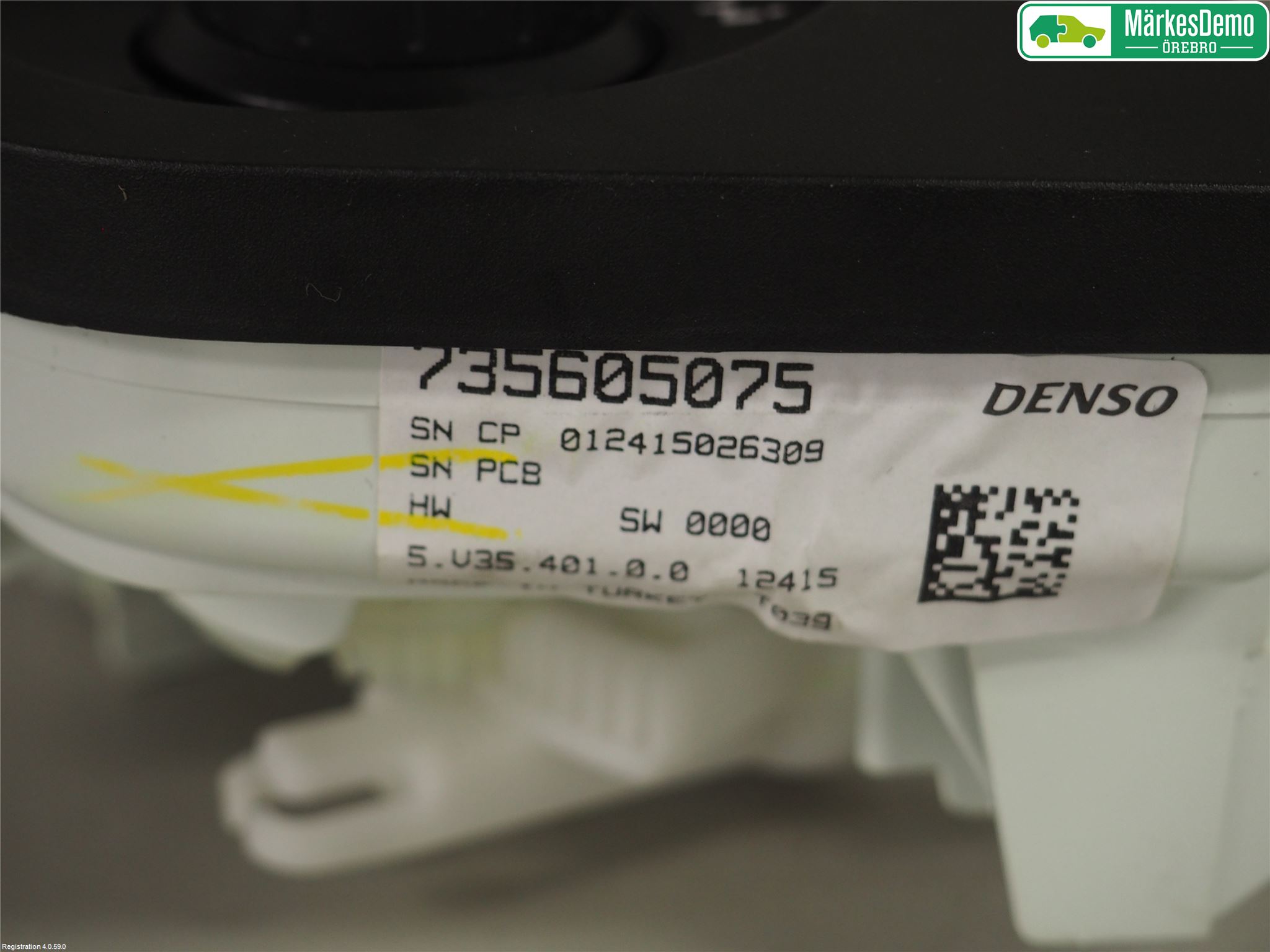 Fiat DOBLO CARGO Varme Ac Betjening-Display