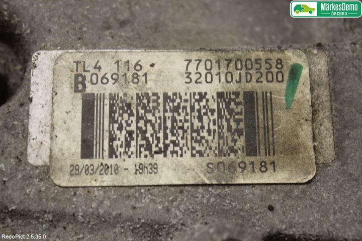 Nissan QASHQAI 10-14 Gearkasse 6 Trinn