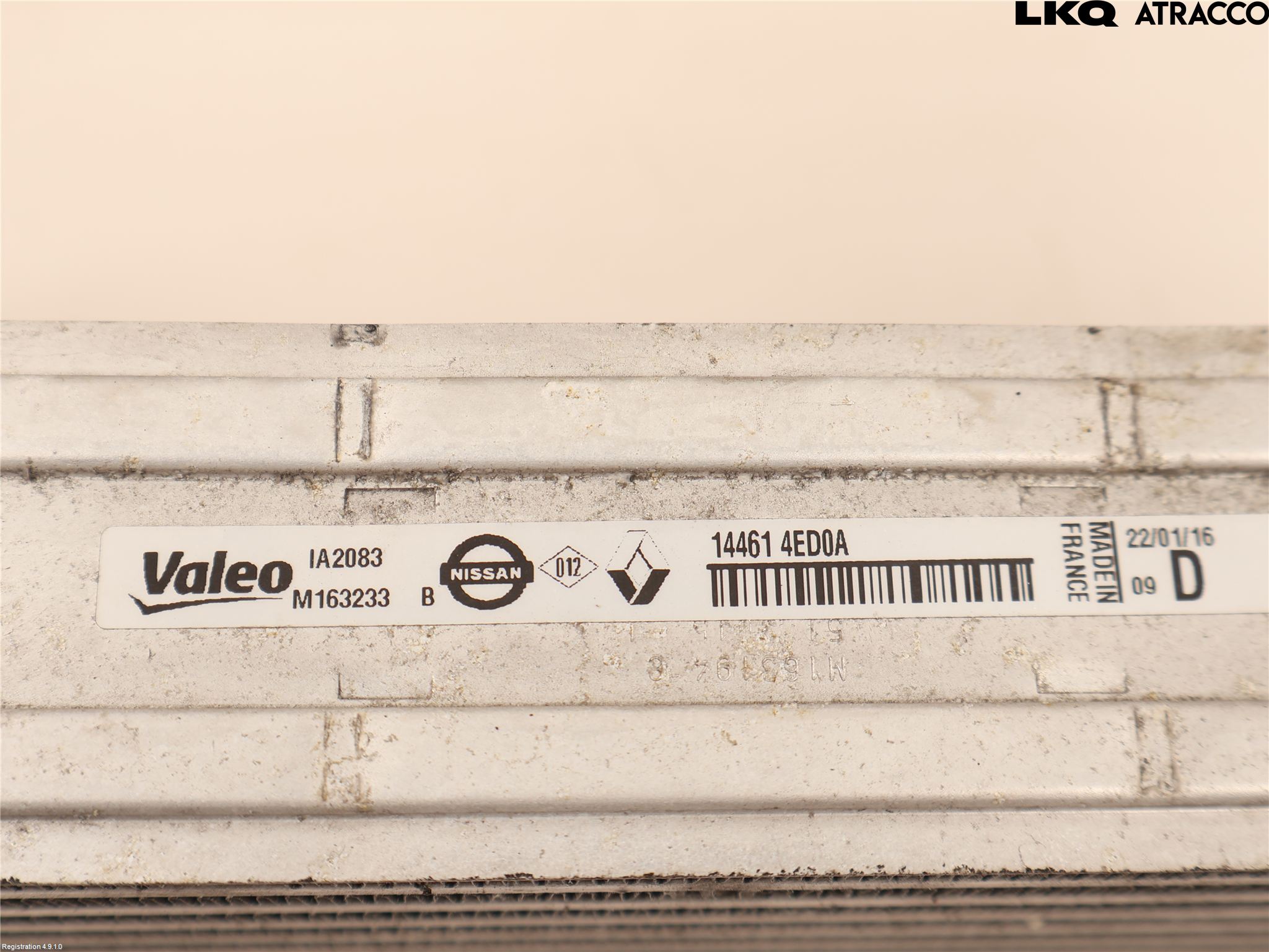 Nissan QASHQAI 14-17 Intercooler Radiator