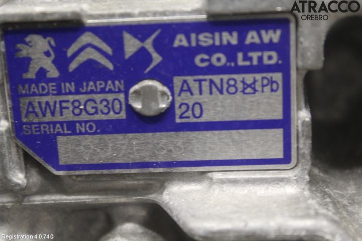 Peugeot 308 14-21 Gearkasse Automat