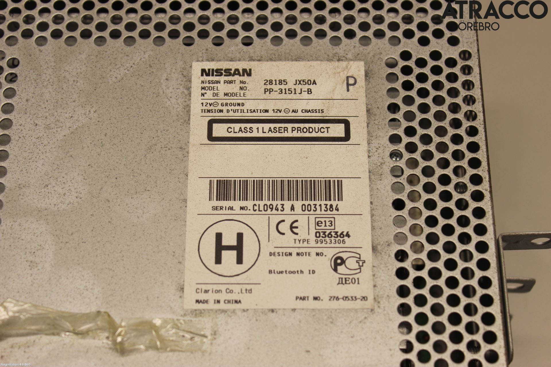 Nissan NV200/NV200 COMBI Stereo Radio