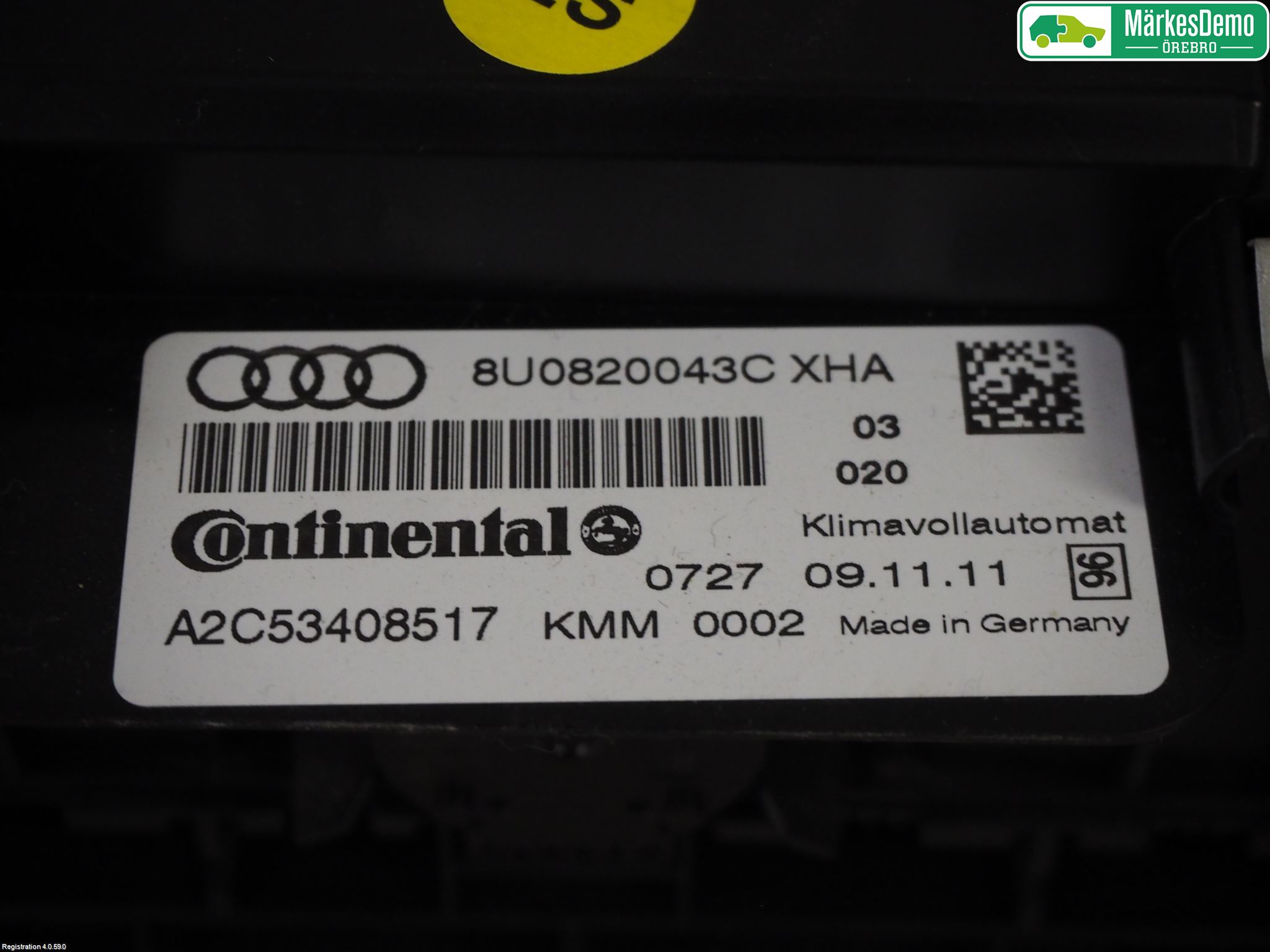 Audi Q3 8U 12-18 Varme Ac Betjening-Display
