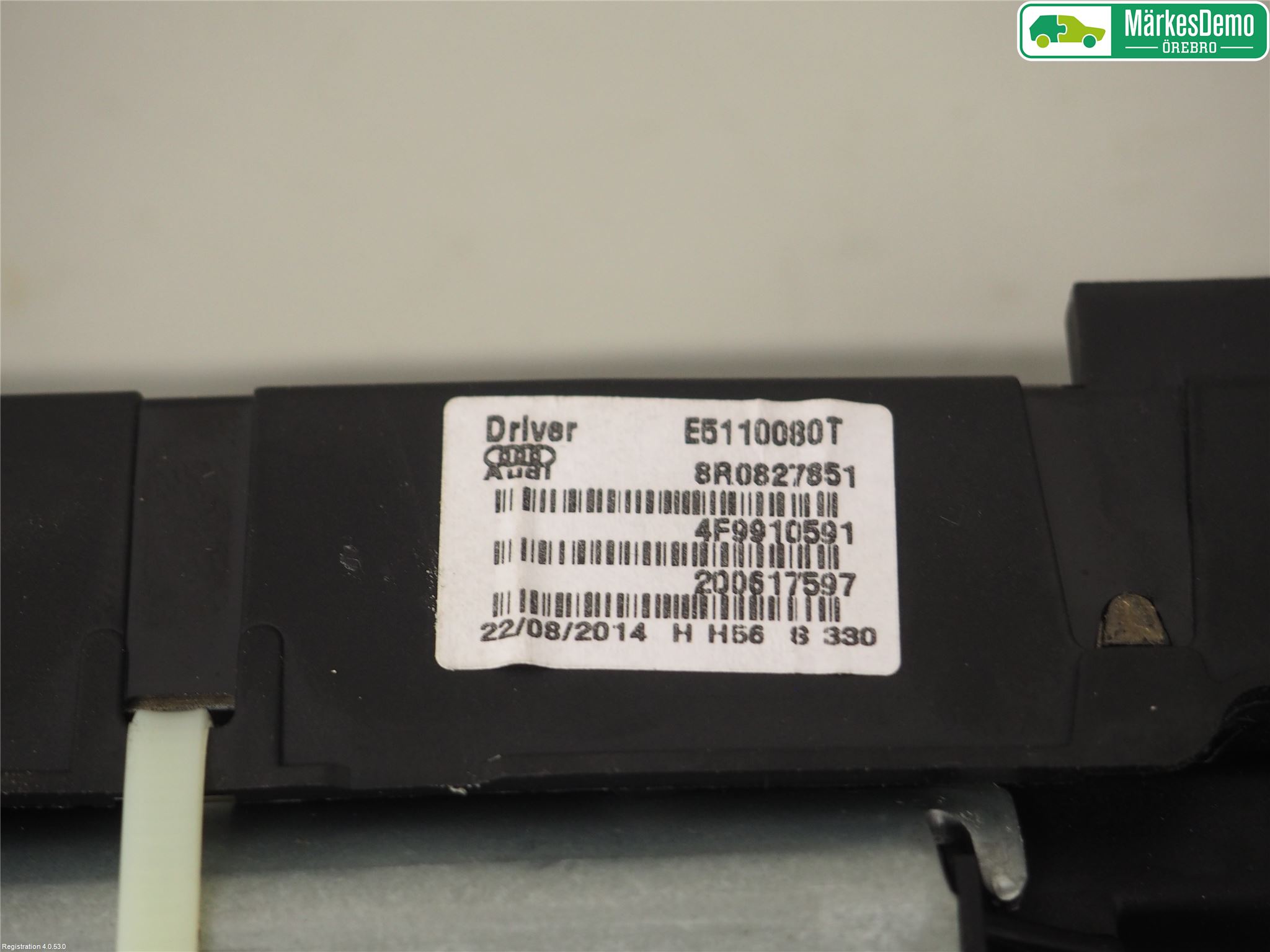 Audi Q5 09-16 Bakluke Hengsel Venstre