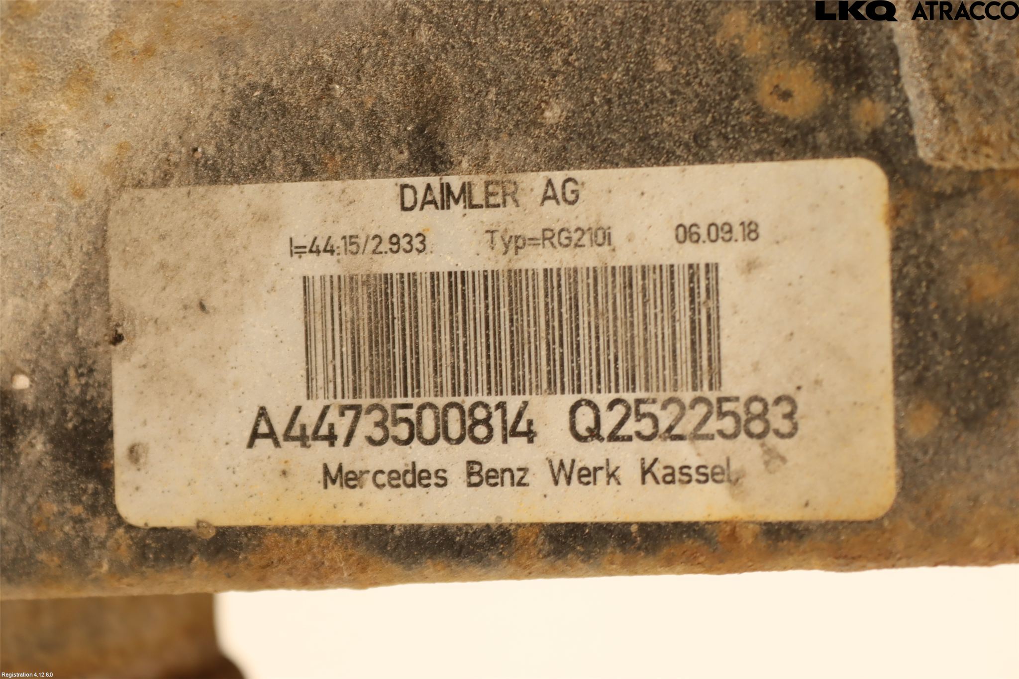 Mercedes-Benz MB VITO/V-KLASS (W640,W447,W448) 14- Bakaksel Kardang Bak -Diff