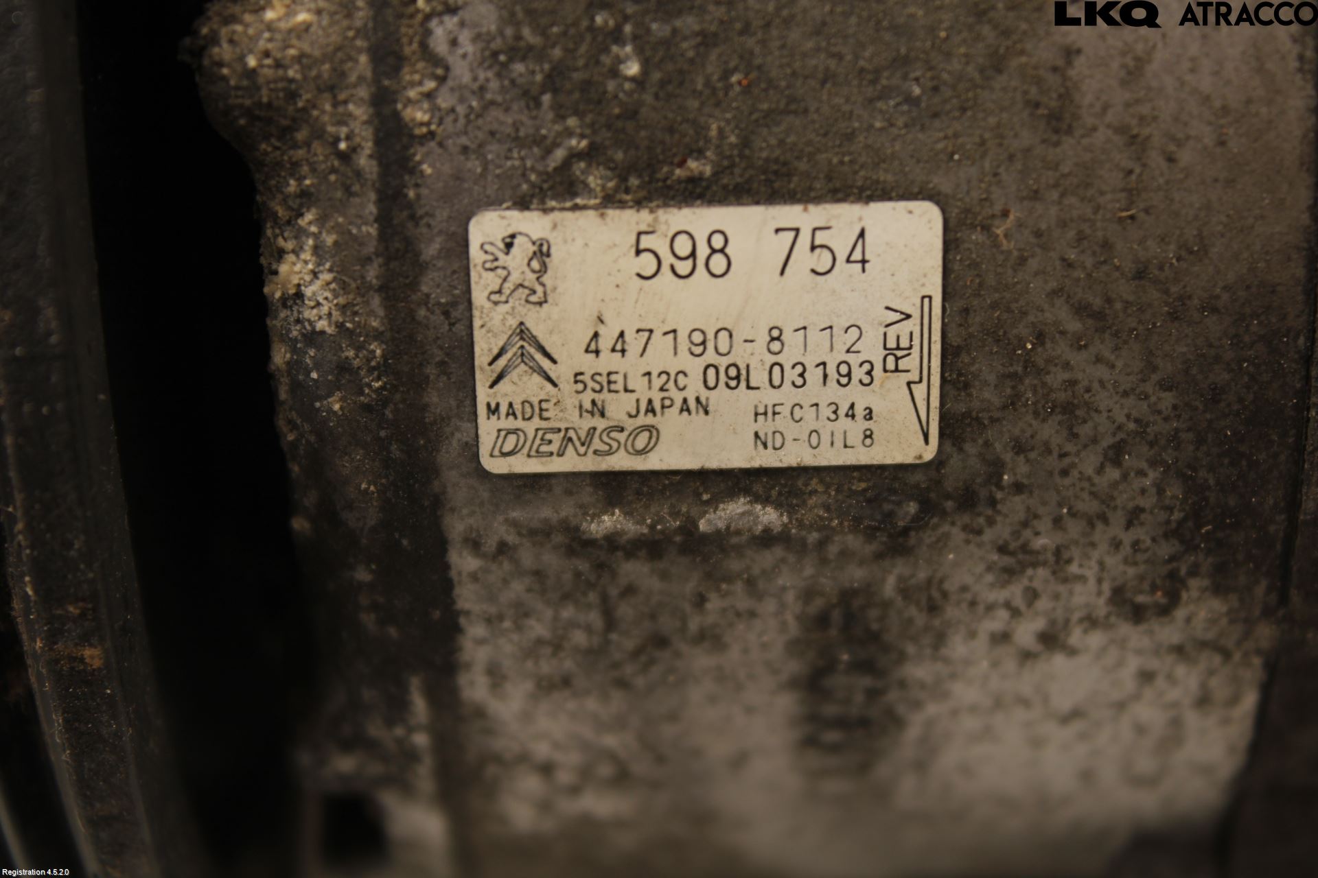 Peugeot 308 08-13 Varme Ac Kompressor