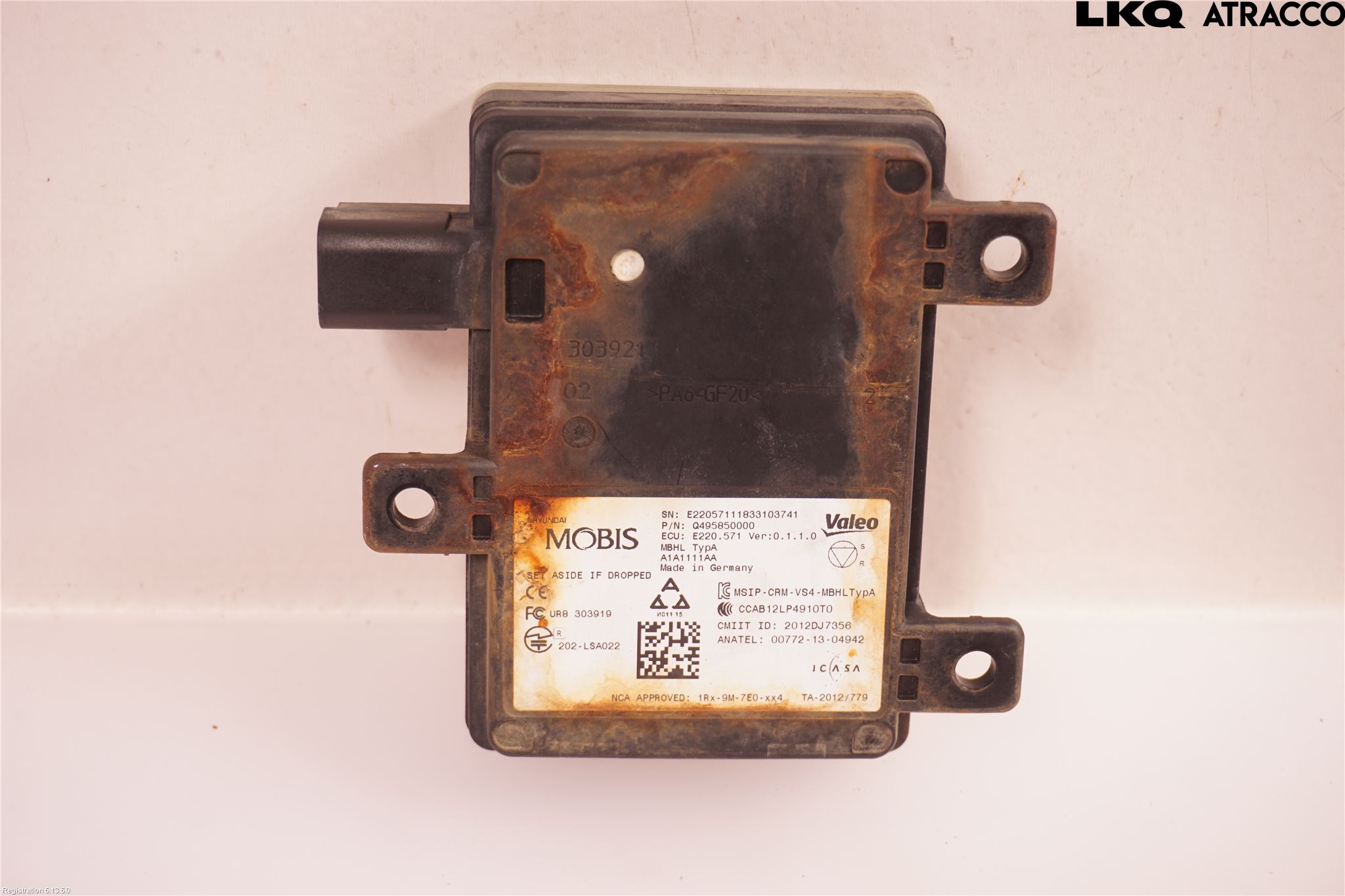 Kia NIRO (DE) 17-22 Sensor Kollisjonsbeskyttelse
