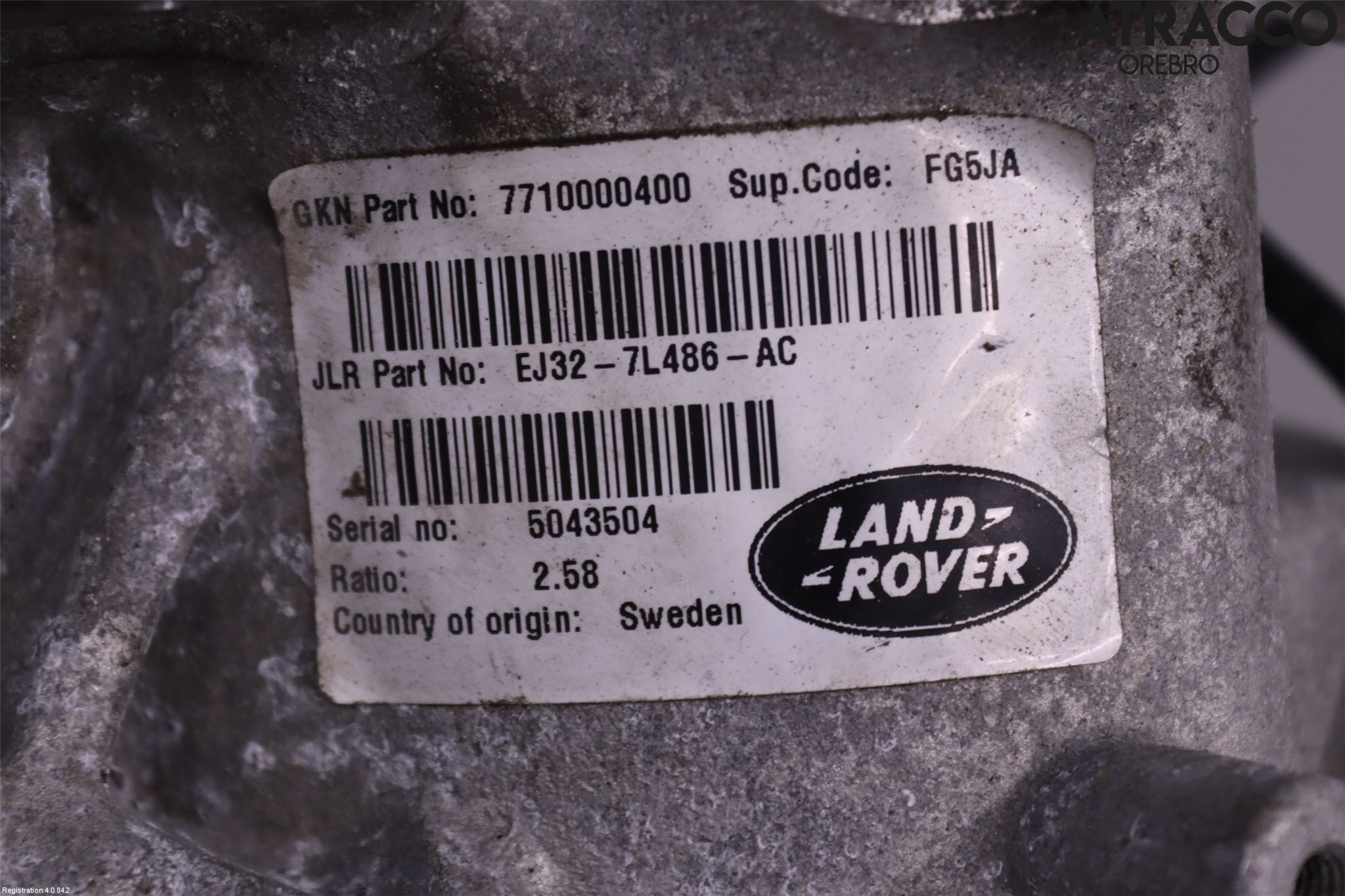 Landrover LAND ROVER DISCOVERY SPORT 15- Gearkasse Fordelingskasse