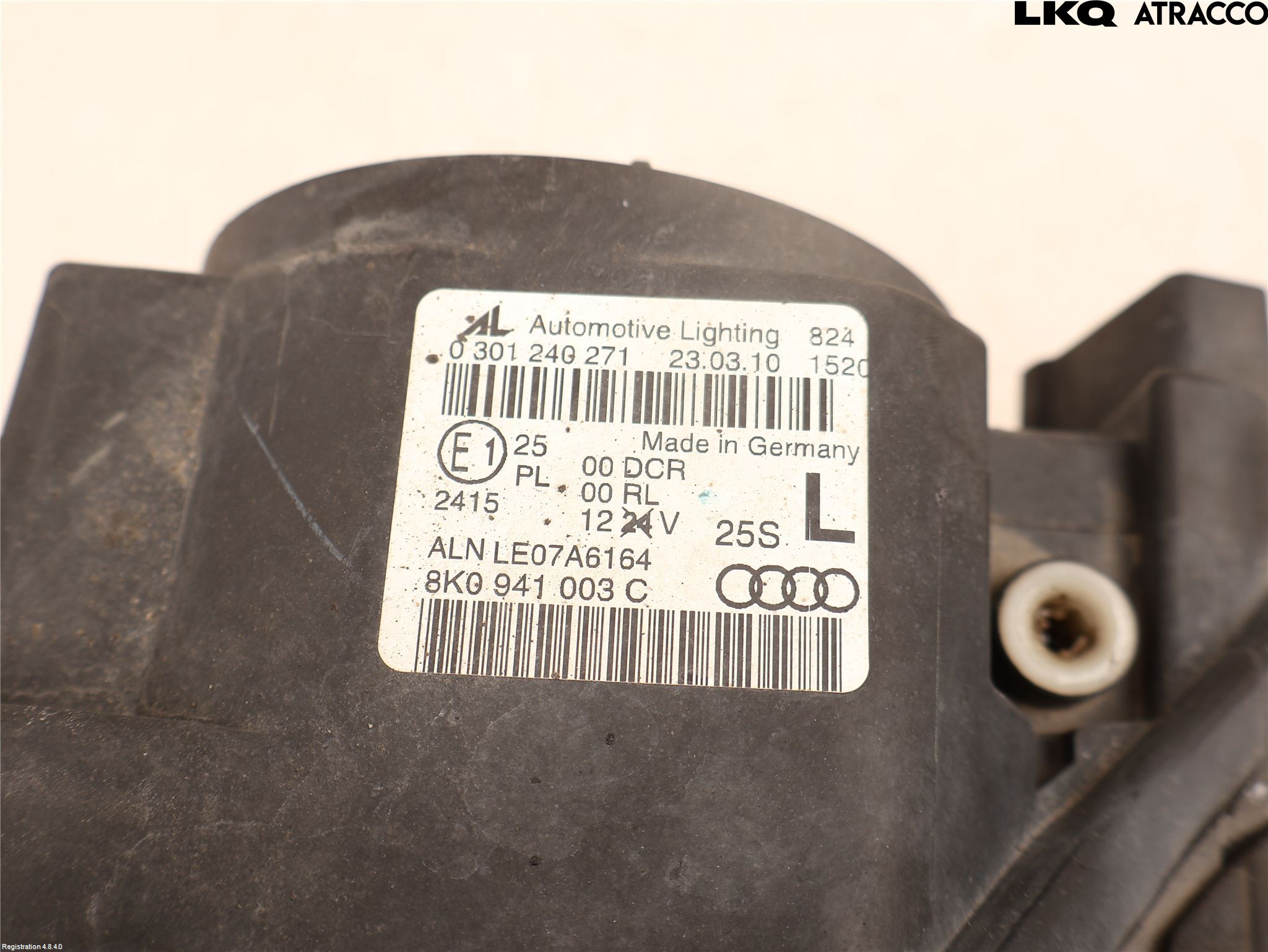 Audi A4/S4 08-11 Frontlykt Venstre
