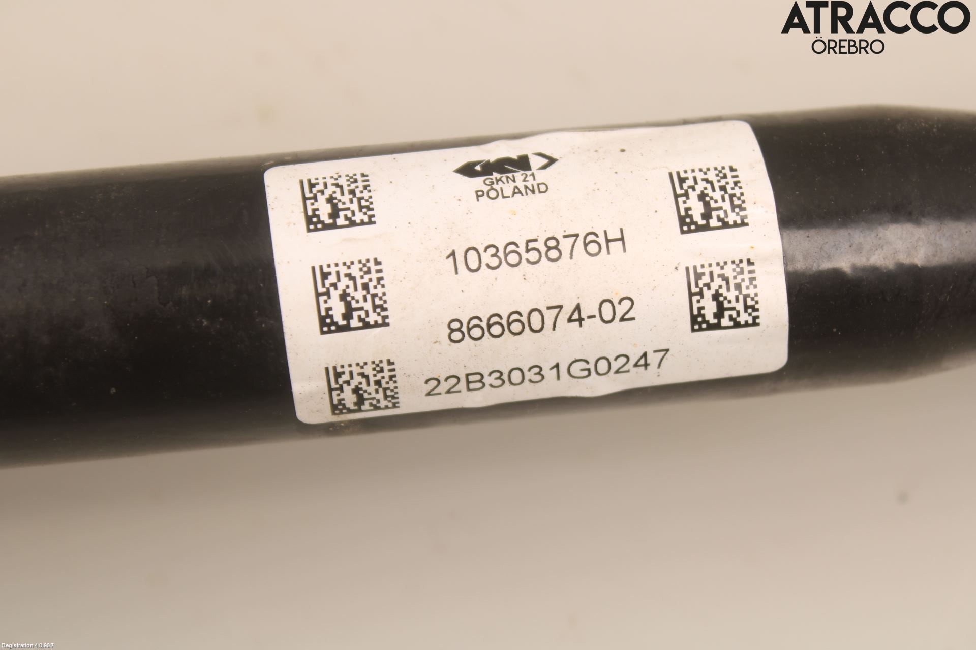 BMW 3 G20/G21/G80/G81 19- Drivaksel Bak Kompl Høyre
