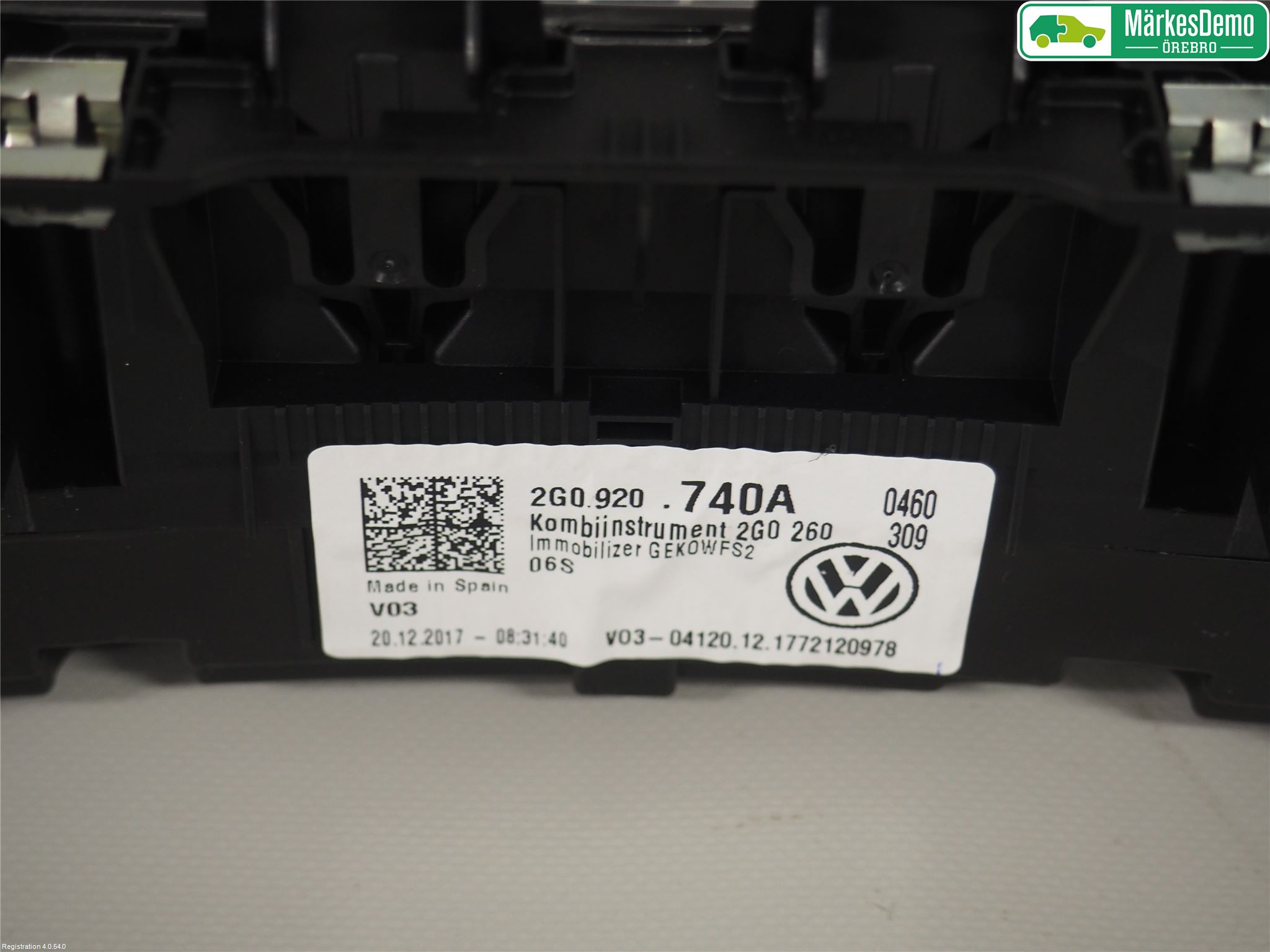 Volkswagen VW POLO VI 18->> Instr Kombinert