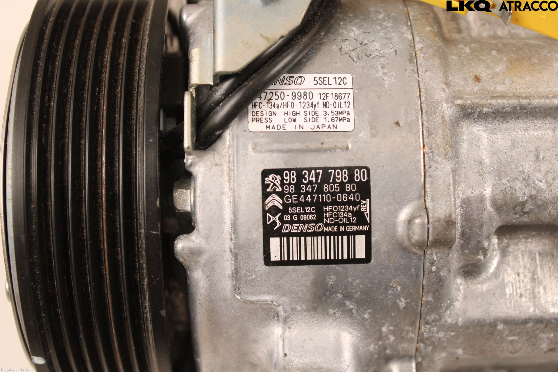 Peugeot 208/E-208 20- Varme Ac Kompressor