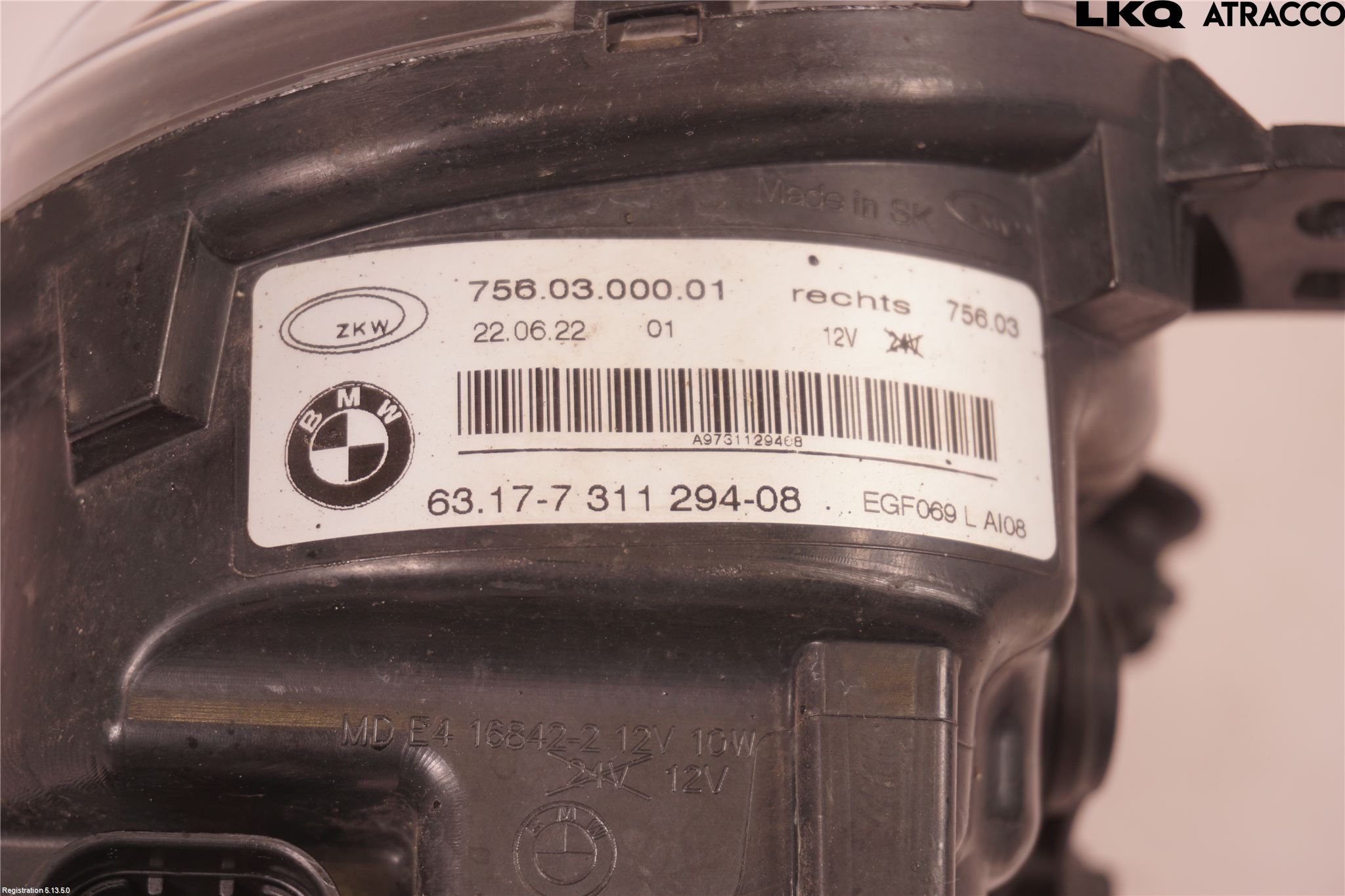 BMW 5 F10/F11/F18 09-17 Frontlykt-Kurve-Tåkelys