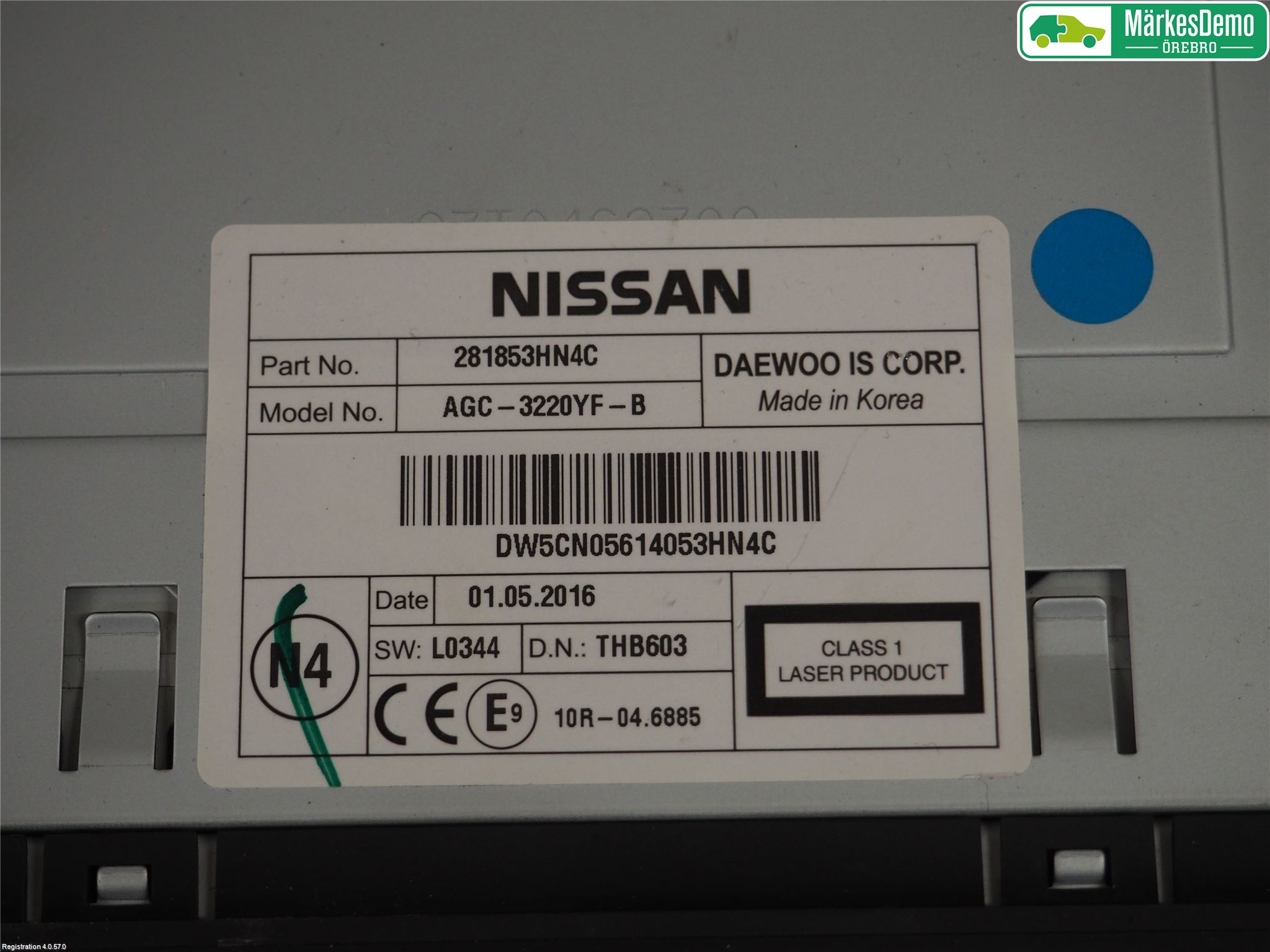 Nissan MICRA 11-16 Stereo Radio