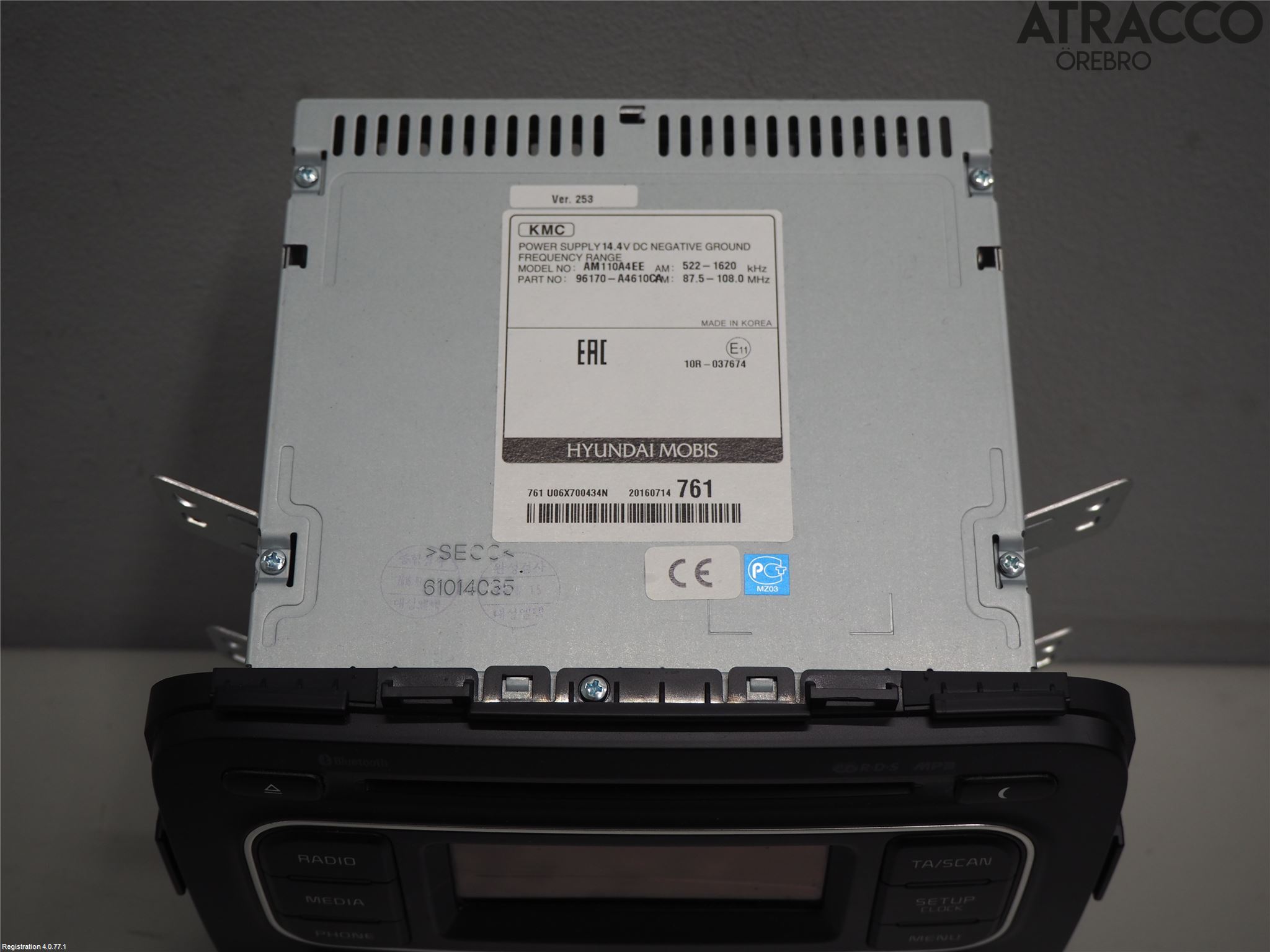 Kia CARENS III 13-19 Stereo Radio Med Cd