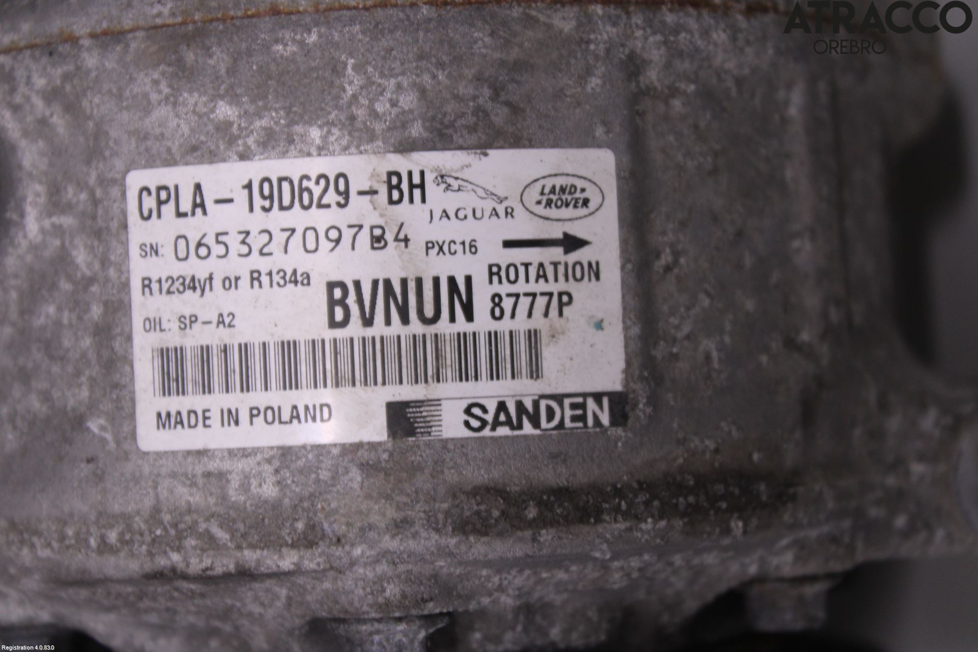 Landrover LAND ROVER DISCOVERY SPORT 15- Varme Ac Kompressor