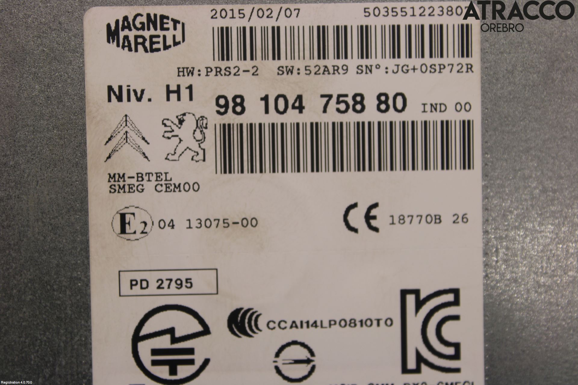 Peugeot 308 14-21 Stereo Radio