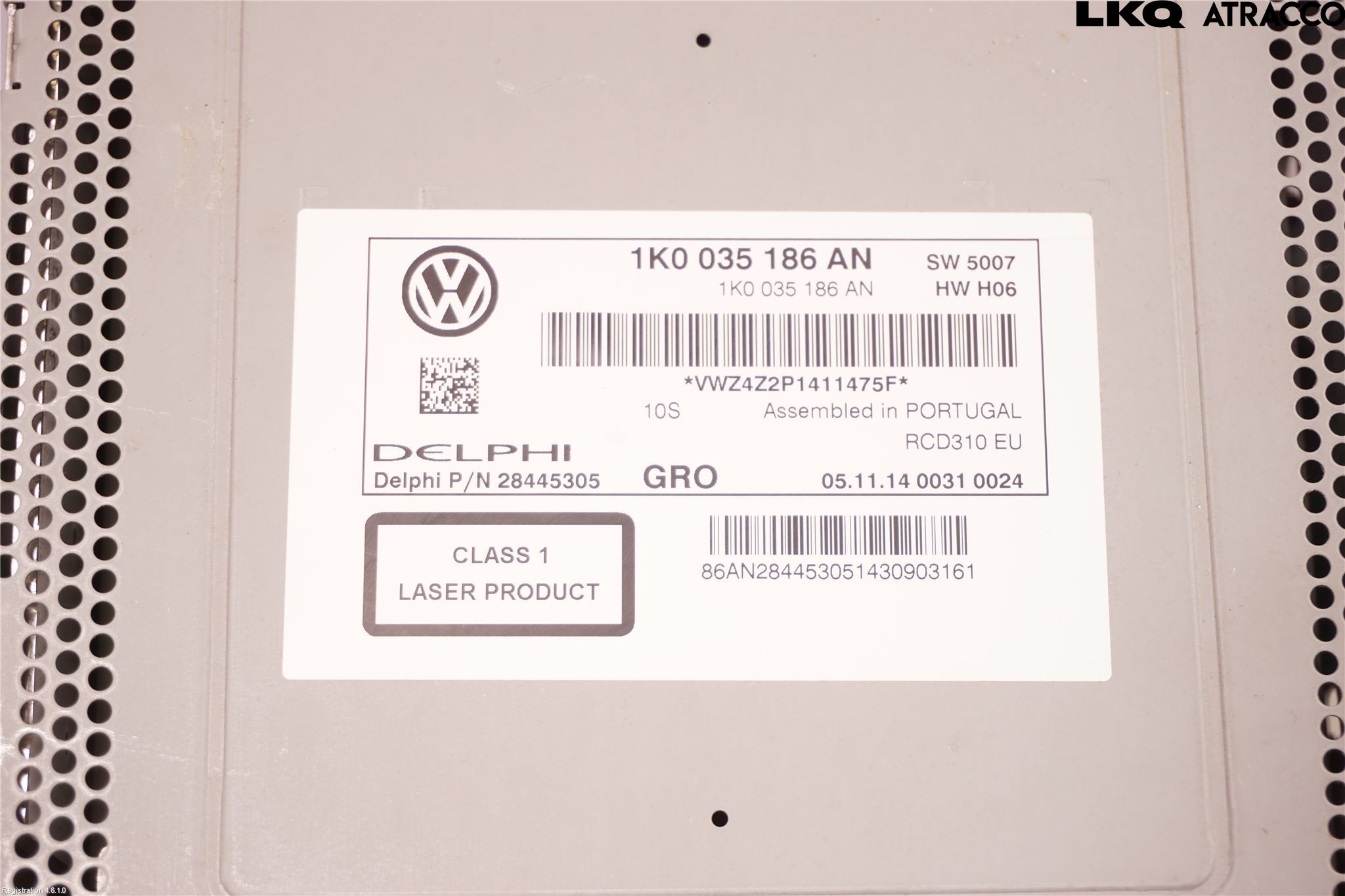 Volkswagen VW CADDY 11-15 Stereo Radio Med Cd