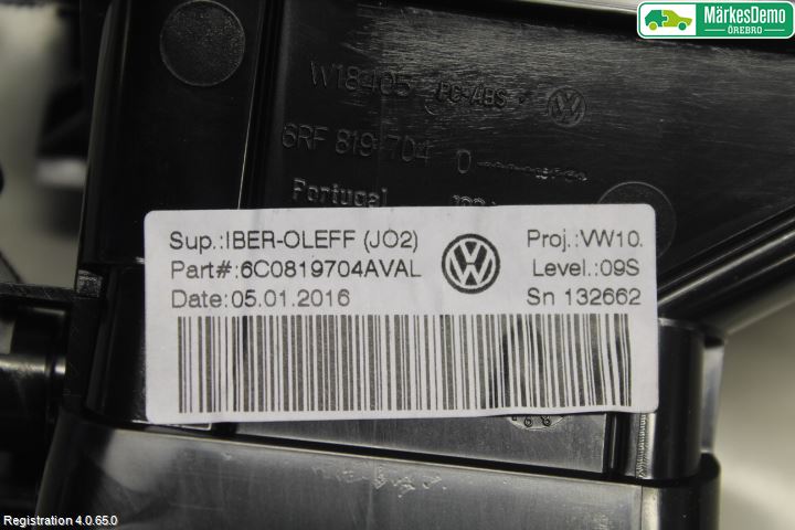 Volkswagen VW POLO 10-17 Dashbord Kanal - Dyse