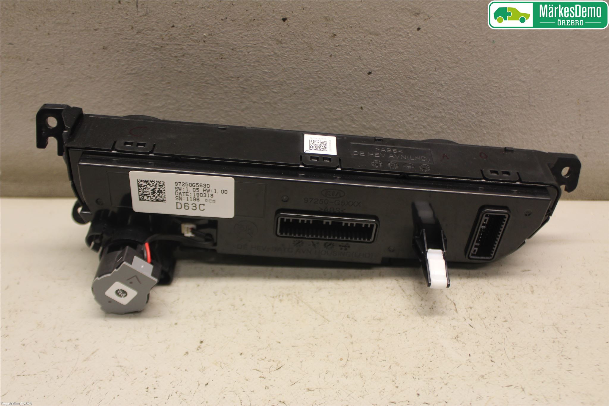 Kia NIRO (DE) 17-22 Varme Ac Betjening-Display