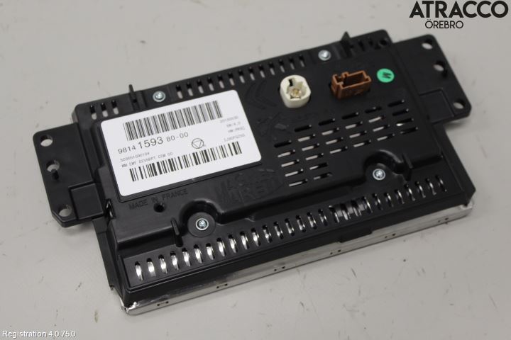 Citroen C3 10-17 Instr Skjerm Dvd-Gps-Ac-Tlf