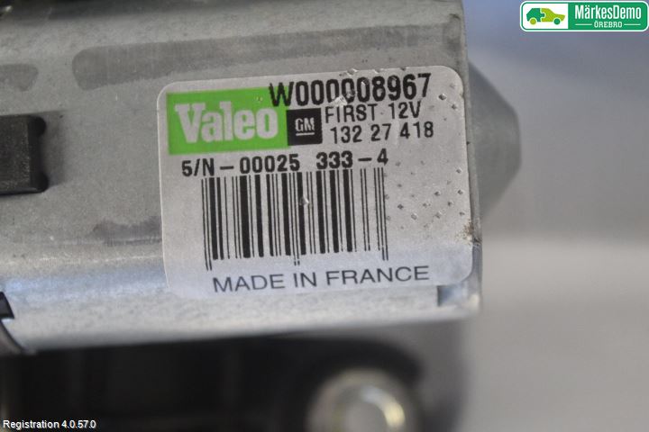 Opel INSIGNIA 09-16 Viskermotor Bakluke