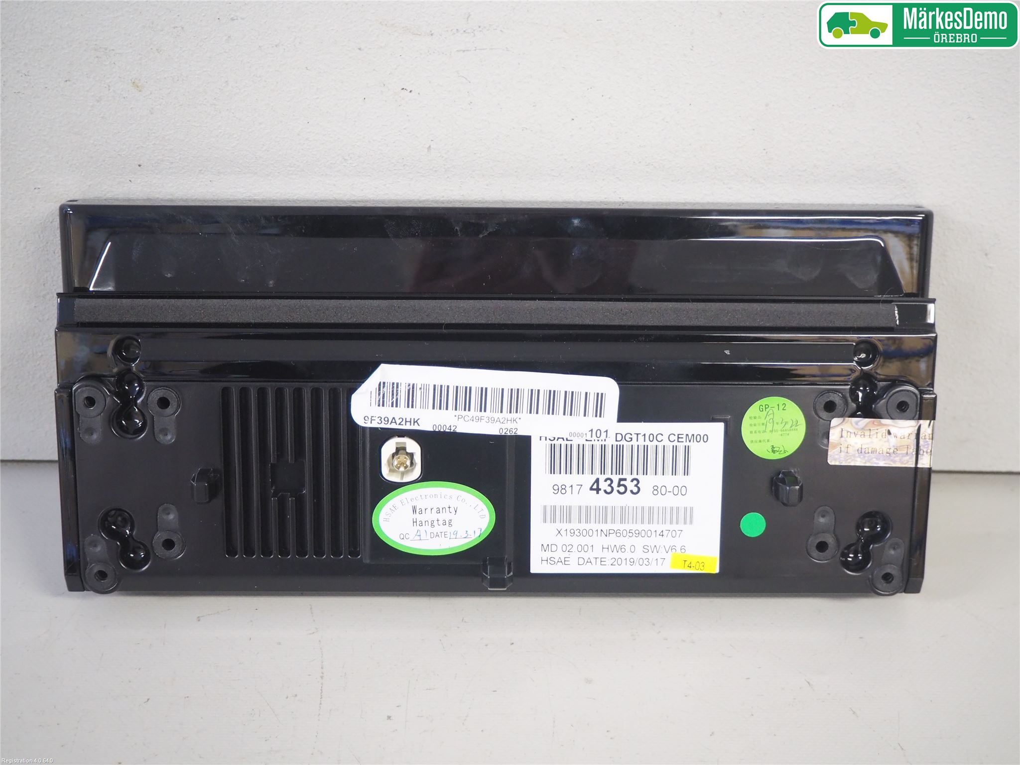 Peugeot 508 19- Instr Skjerm Dvd-Gps-Ac-Tlf