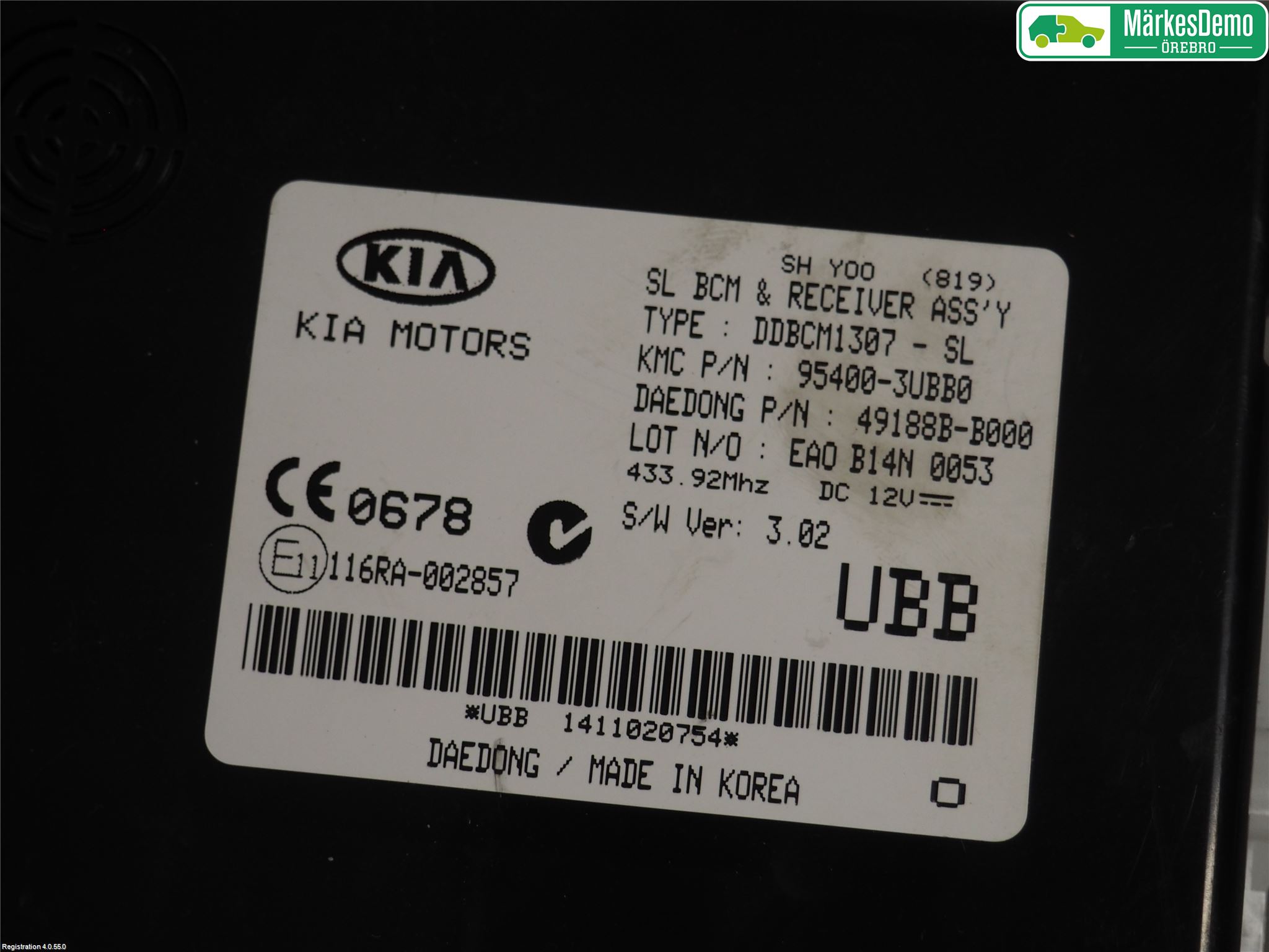 Kia SPORTAGE (SL) 11-15 Styreenhet Klima