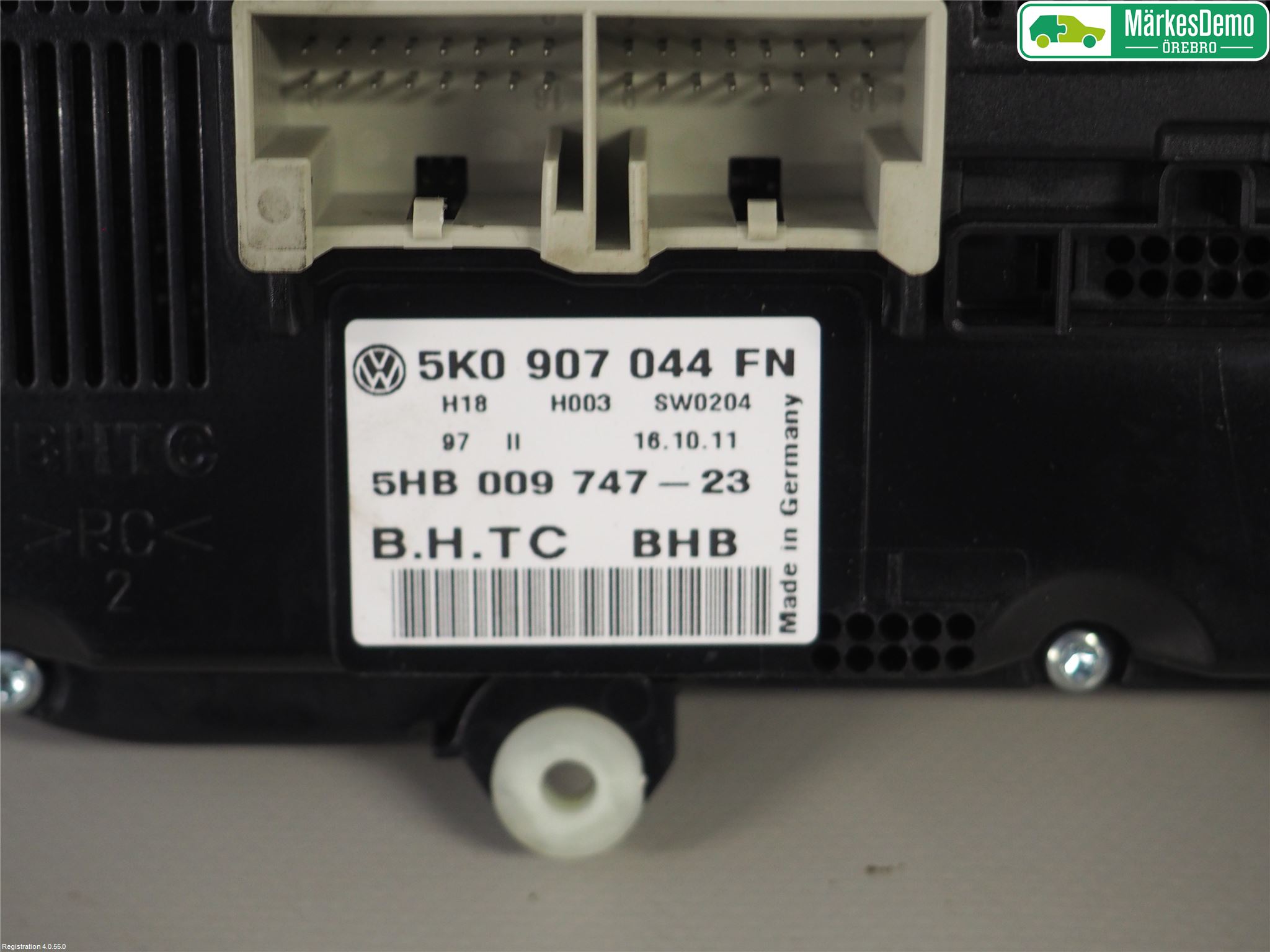 Volkswagen VW SHARAN 11- Varme Ac Betjening-Display