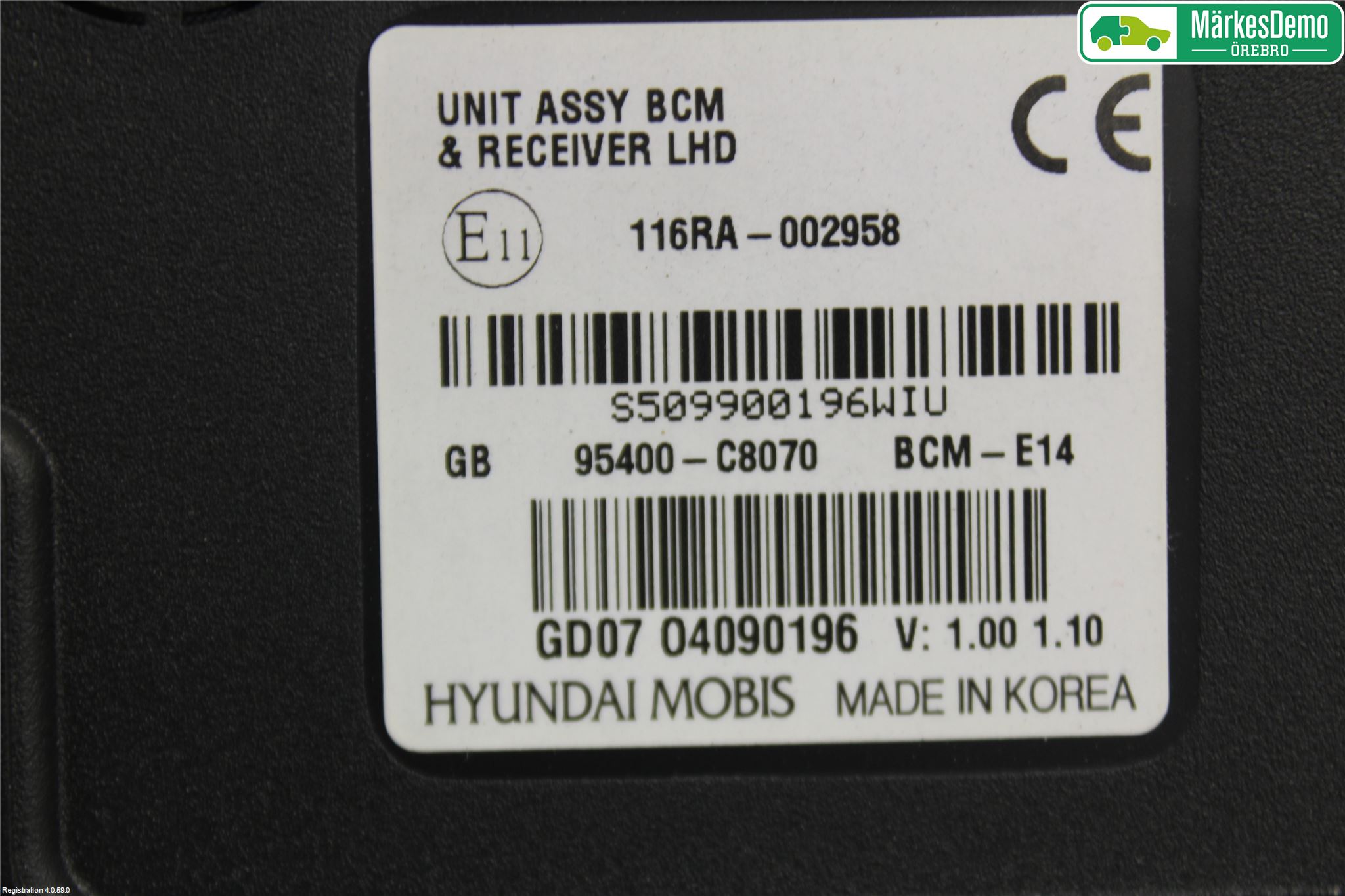 Hyundai i20 GB 15-20 Styreenhet Øvrig
