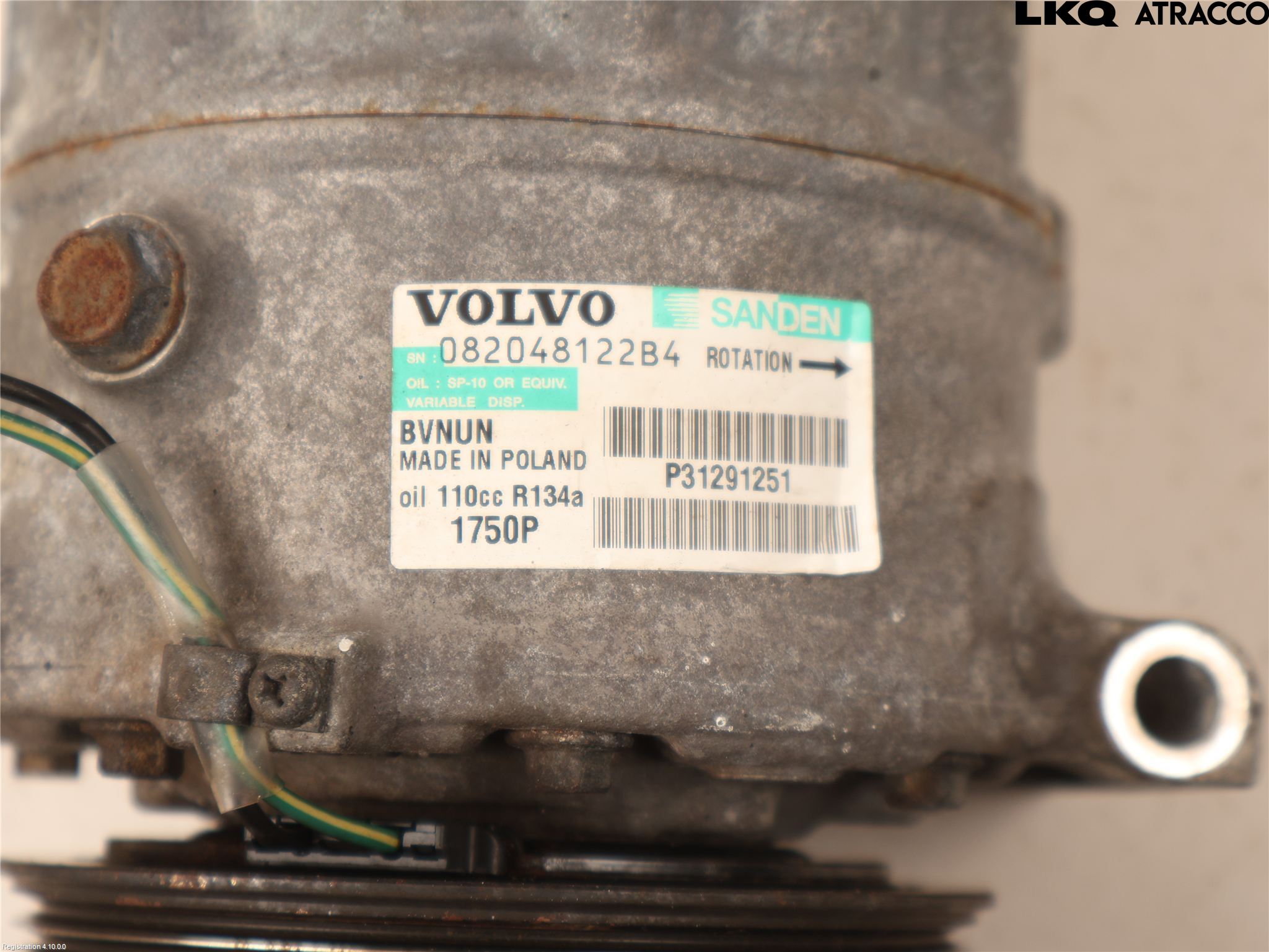 Volvo V40 12-19 Varme Ac Kompressor