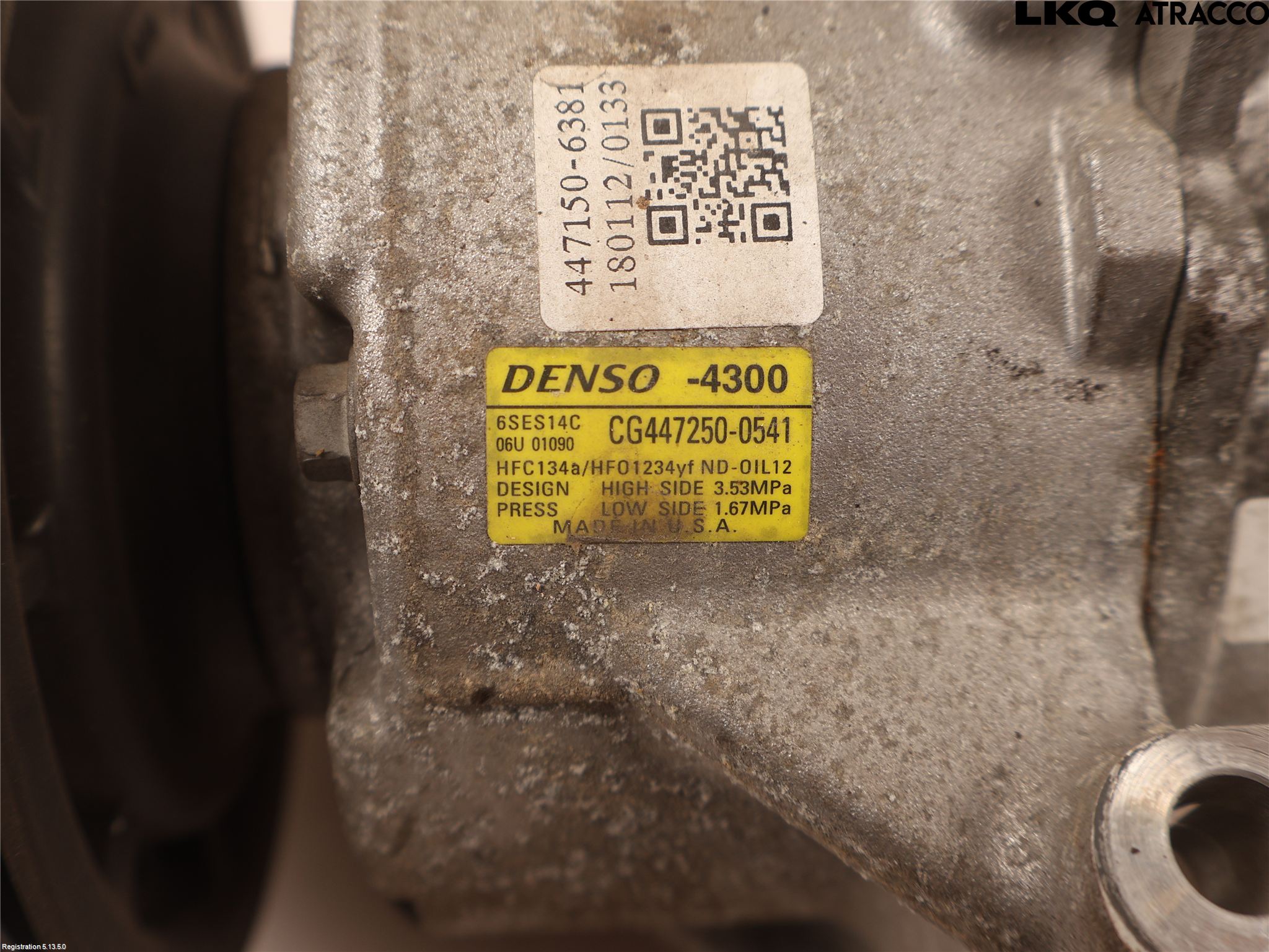 Kia OPTIMA 16-20 Varme Ac Kompressor