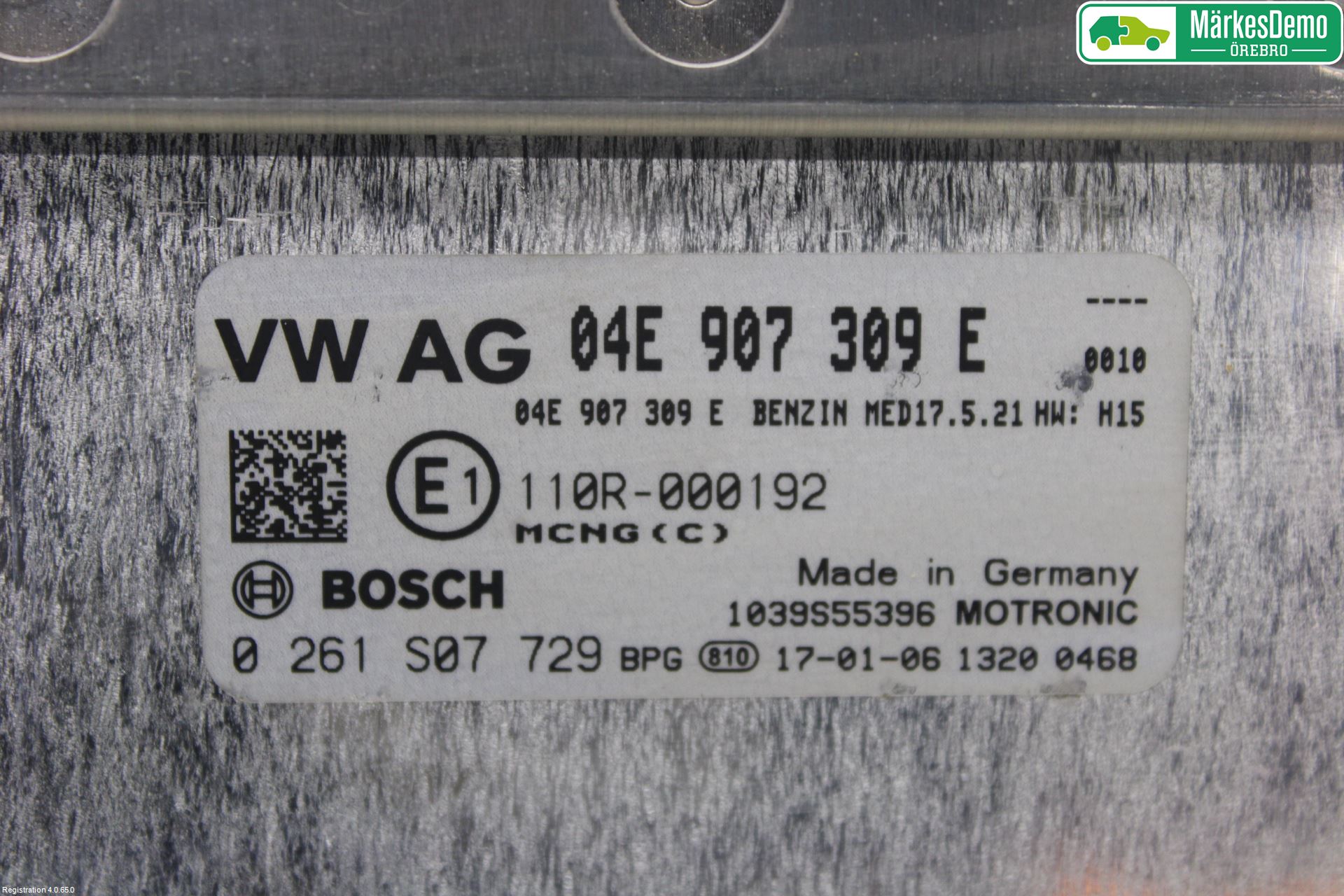 Volkswagen VW GOLF / E-GOLF VII 13-20 Styreenhet Innsprøytning