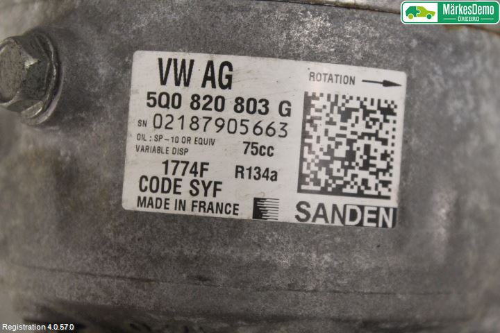 Seat IBIZA IV 08-16 Varme Ac Kompressor
