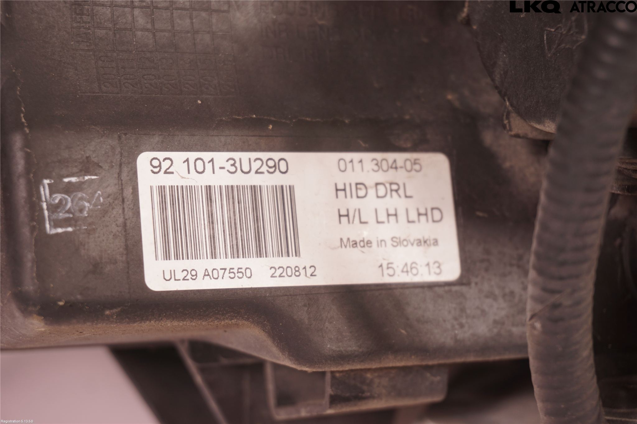 Kia SPORTAGE (SL) 11-15 Frontlykt Venstre