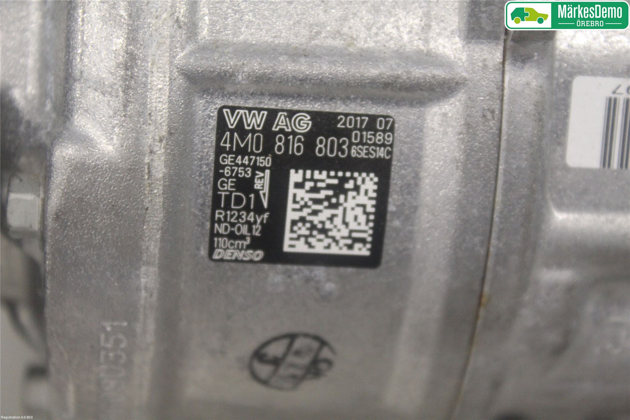 Audi A4/S4 B9 16-19 Varme Ac Kompressor
