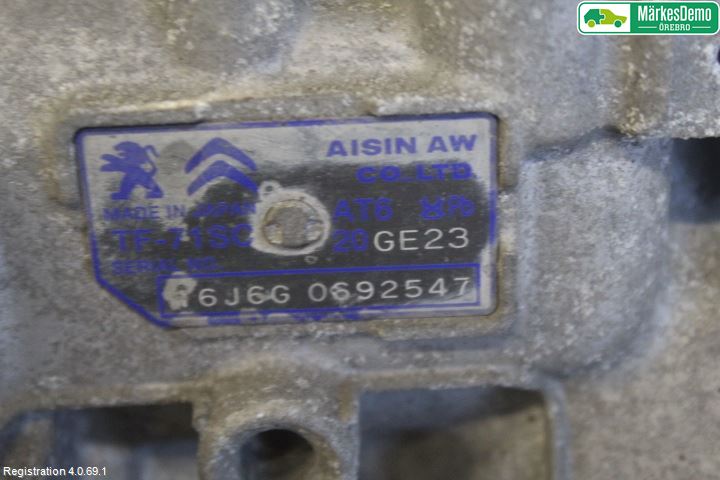 Peugeot 308 14-21 Gearkasse Automat