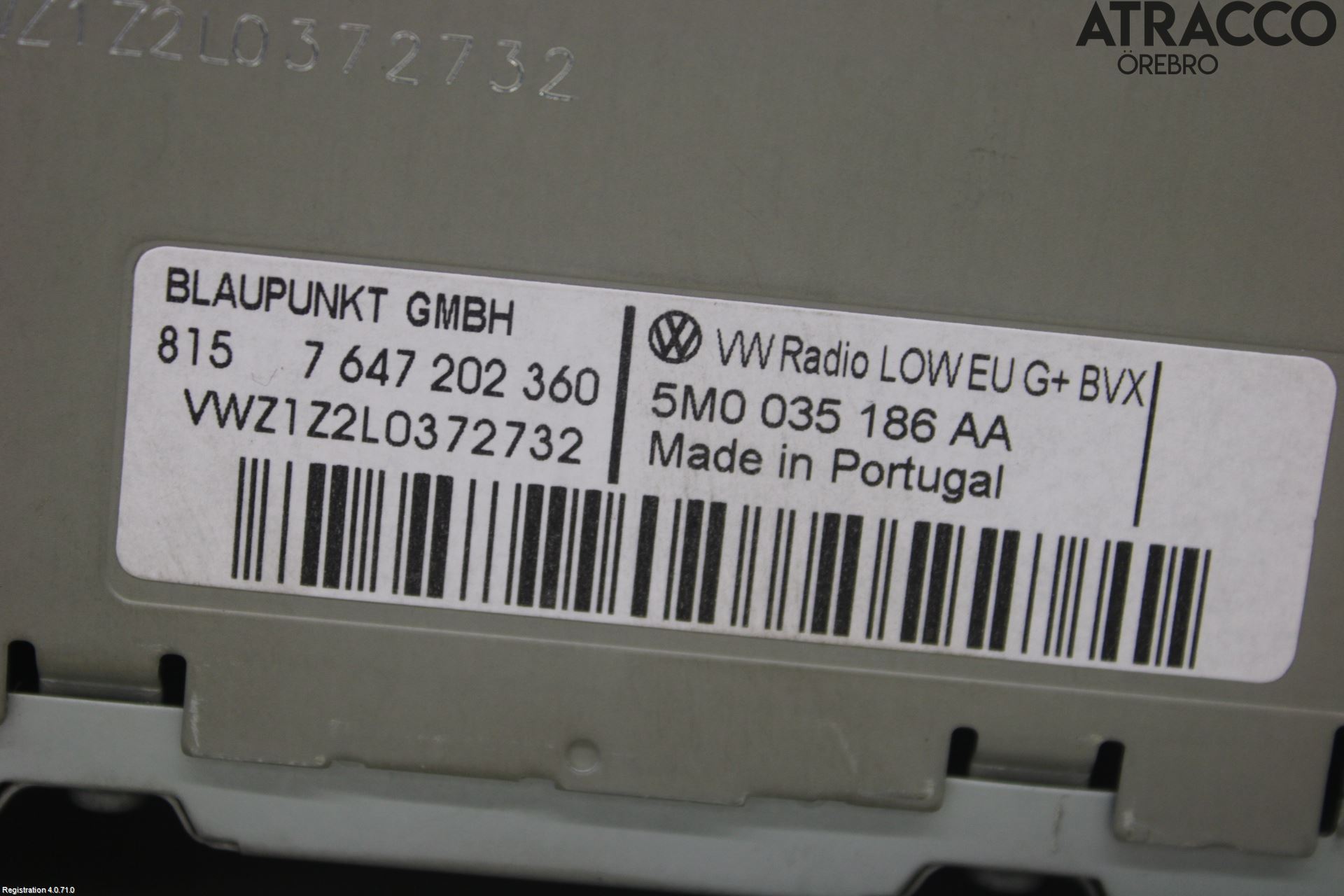 Volkswagen VW POLO 10-17 Stereo Radio Med Cd