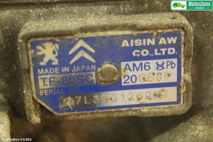 Citroen C5 08-17 Gearkasse Automat