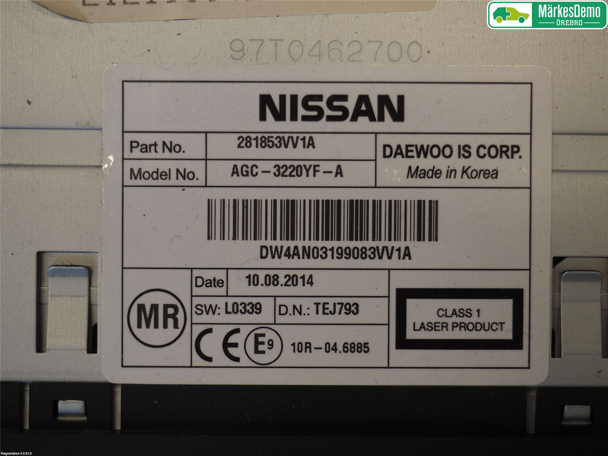 Nissan NOTE E12 14-20 Stereo Radio
